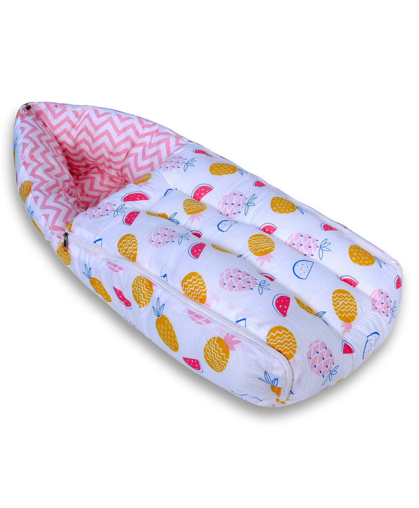 VParents Fruity Baby Sleeping Bag Cum Carrying Bag - Pink-image-25
