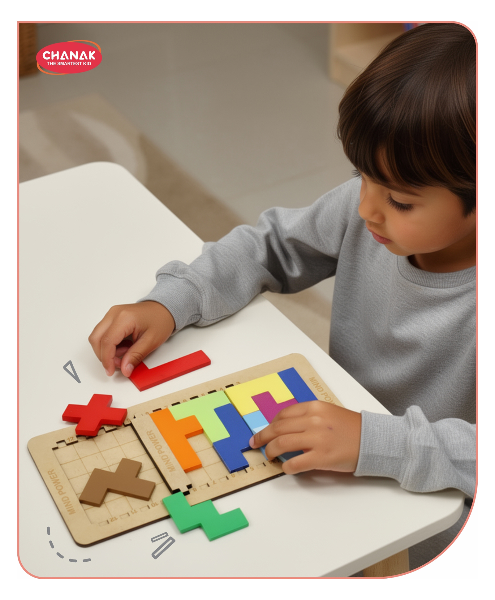 Aditi Toys Mind Game Tangram Puzzle Multicolour - 12 Pieces-picture-20