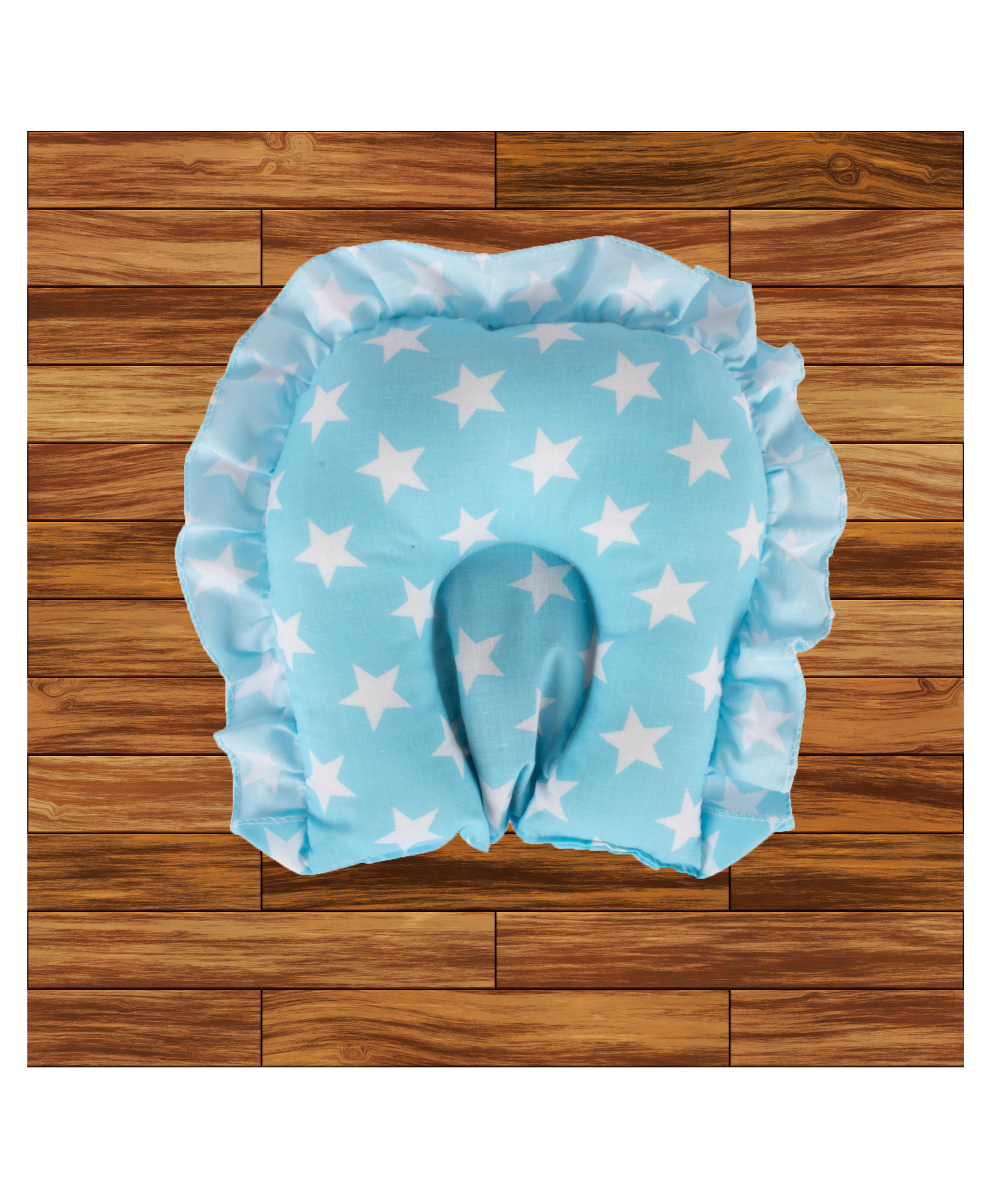 Mittenbooty Cotton U-shaped Rai Pillow Star Print - Blue-image-28