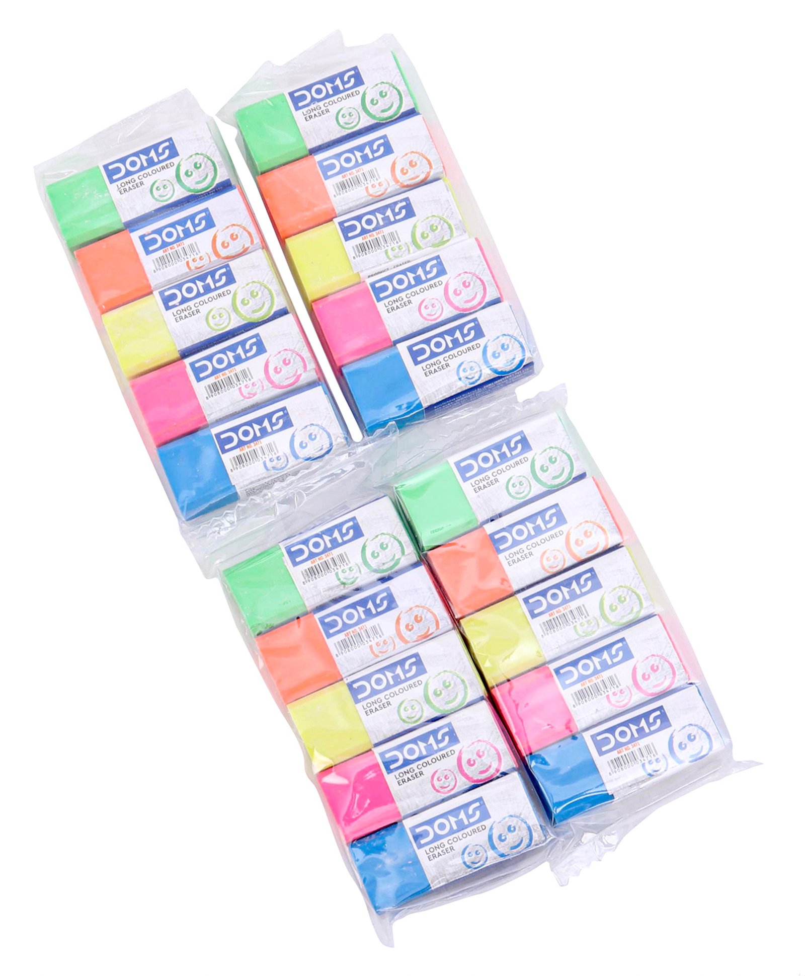 Doms Eraser 20 Pieces - Multicolor-image-6