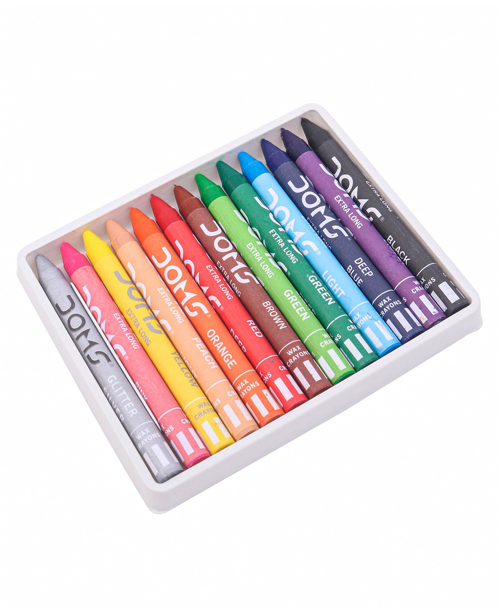 Doms Extra Long Wax Crayons of 13 Shades - Multicolor-picture-36