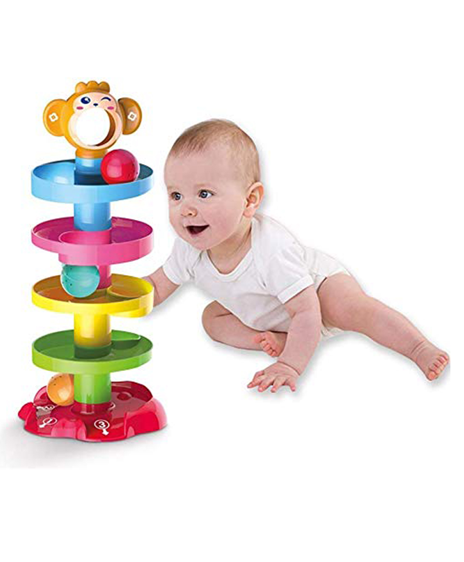 AKN TOYS Swirling Tower Ball Drop Roll Ball - Multicolor-picture-27