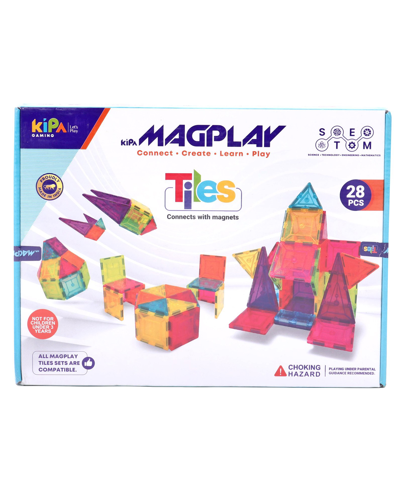 Kipa Magplay Tiles Multicolor- 28 Pieces ( Packaging may vary)-picture-10