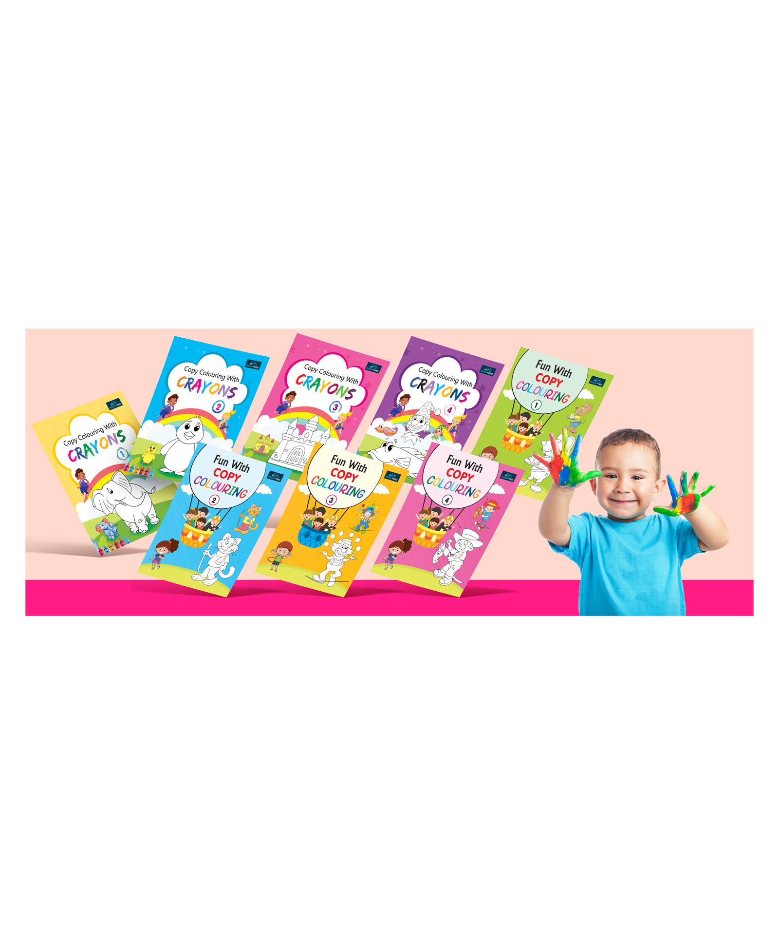 Colouring Books Combo Pack Of 8 - English-image-43