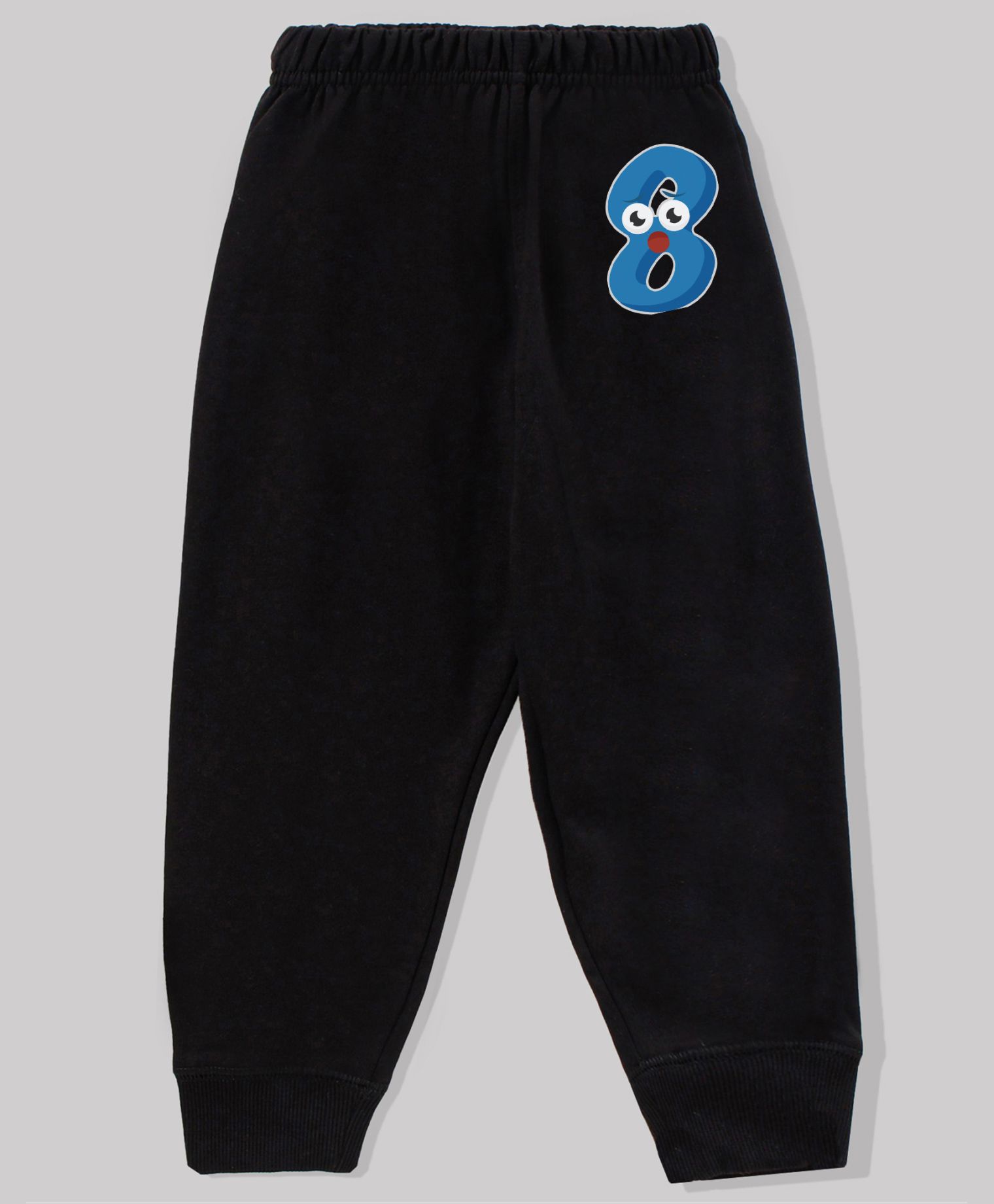 KAVEE Full Length Number 8 Print Cotton Lounge Pants - Black-picture-28
