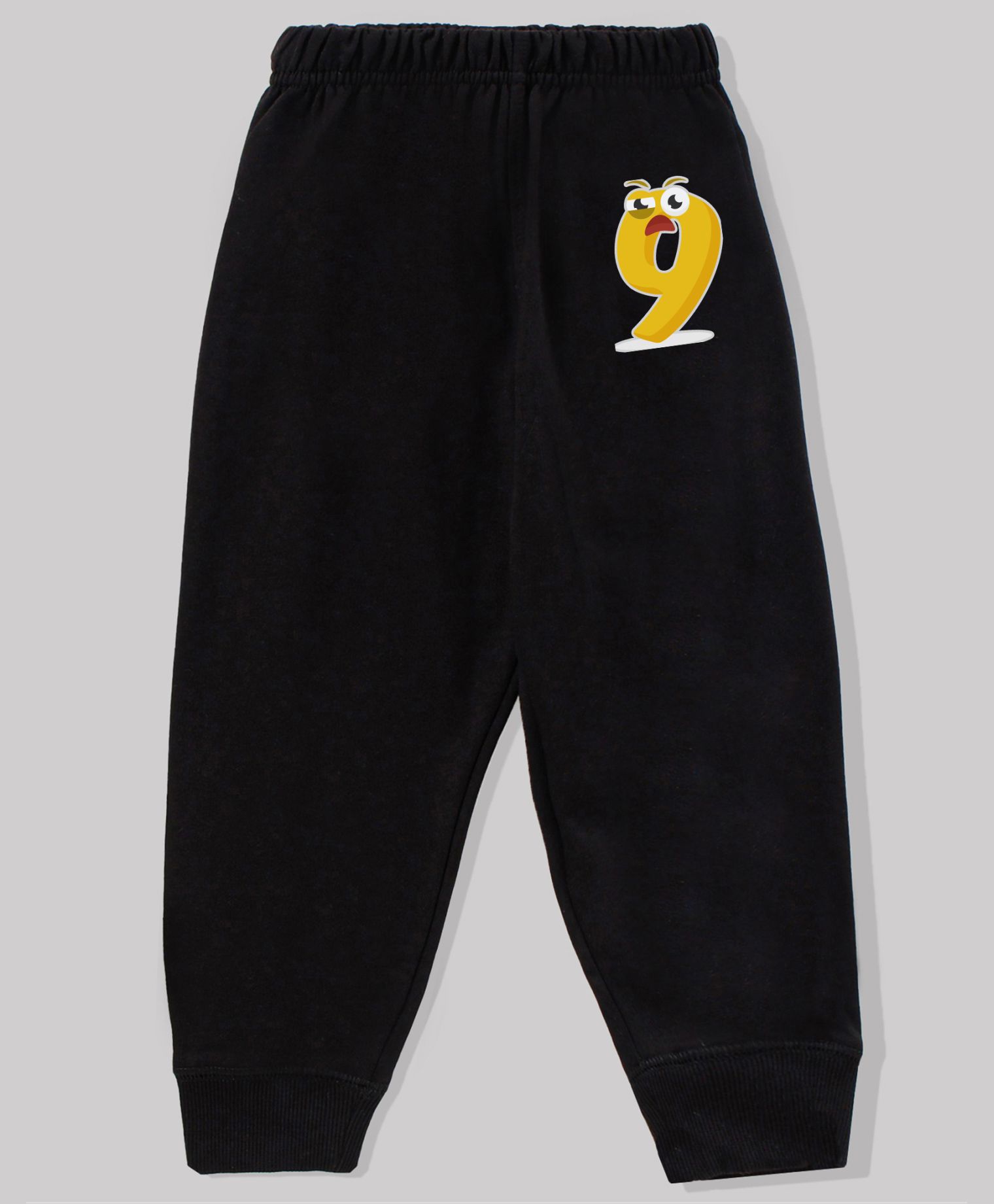 KAVEE Full Length Number 9 Print Cotton Lounge Pants - Black-picture-11