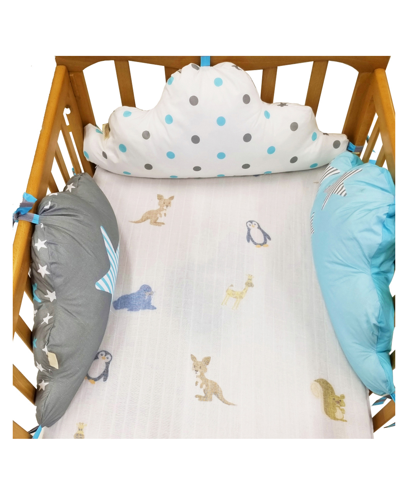 organic cotton cot bumper