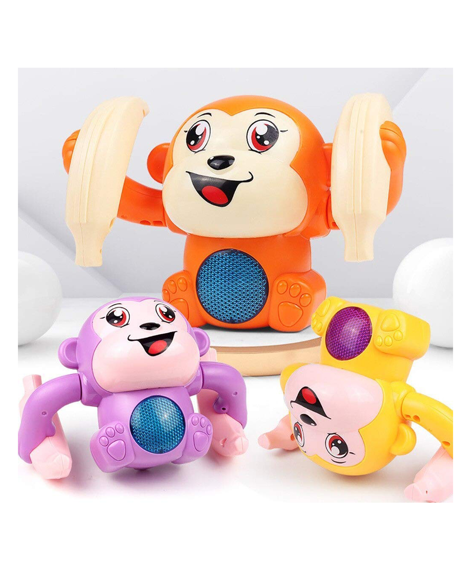 AKN TOYS Tumble Monkey Toy With Light And Music (Colour May Vary)s)-image-46