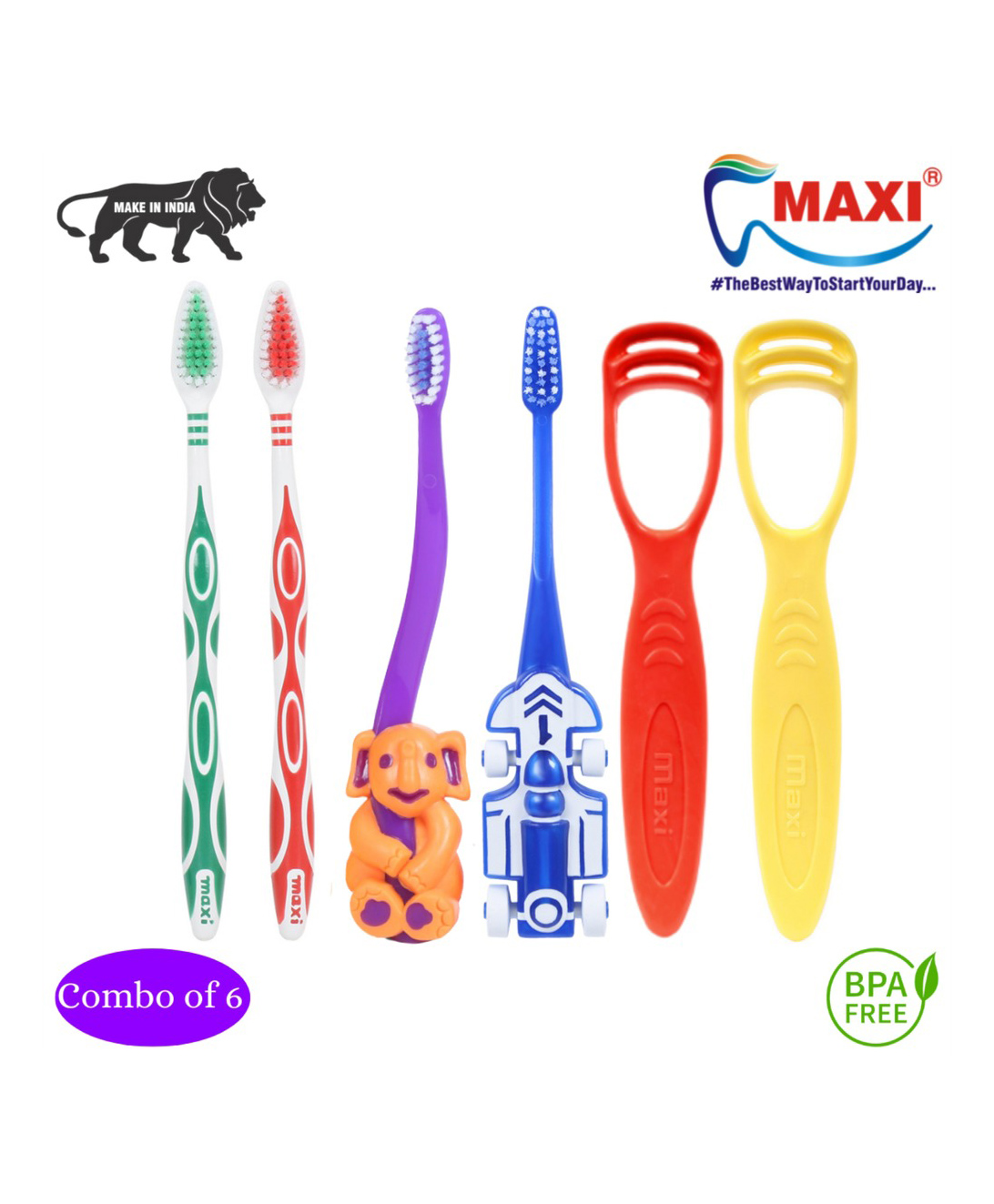 MAXI Mommy & Baby Oral Care Combo Pack of 6 - Multicolor-image-37