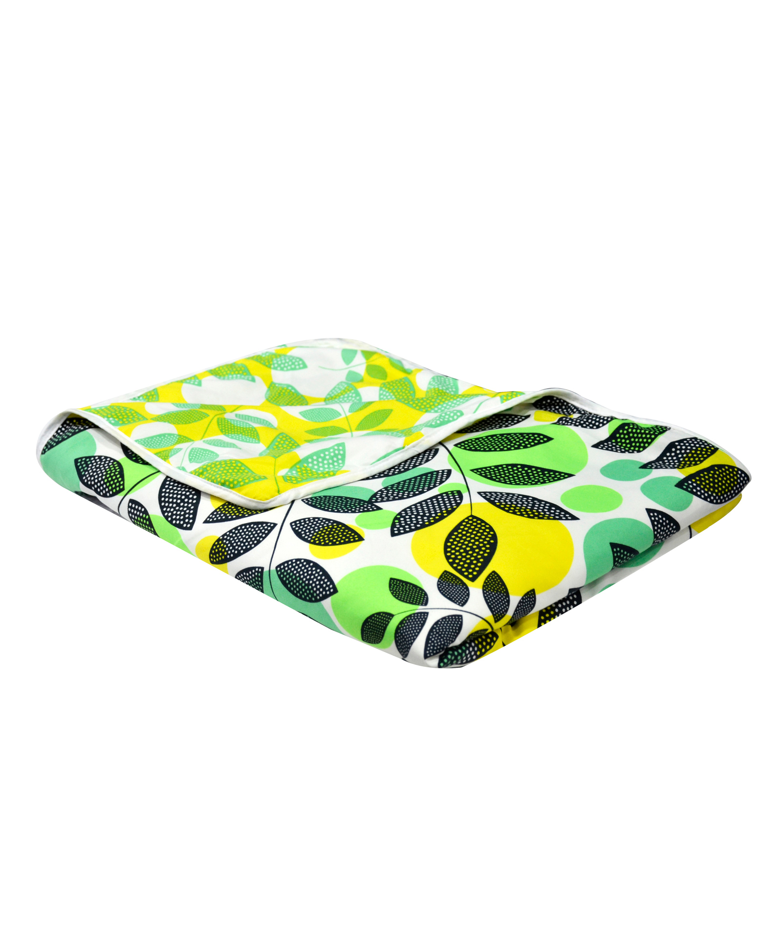 Divine Casa Microfiber 120 GSM Reversible Floral Printed Single Bed AC Dohar -  Green-picture-21