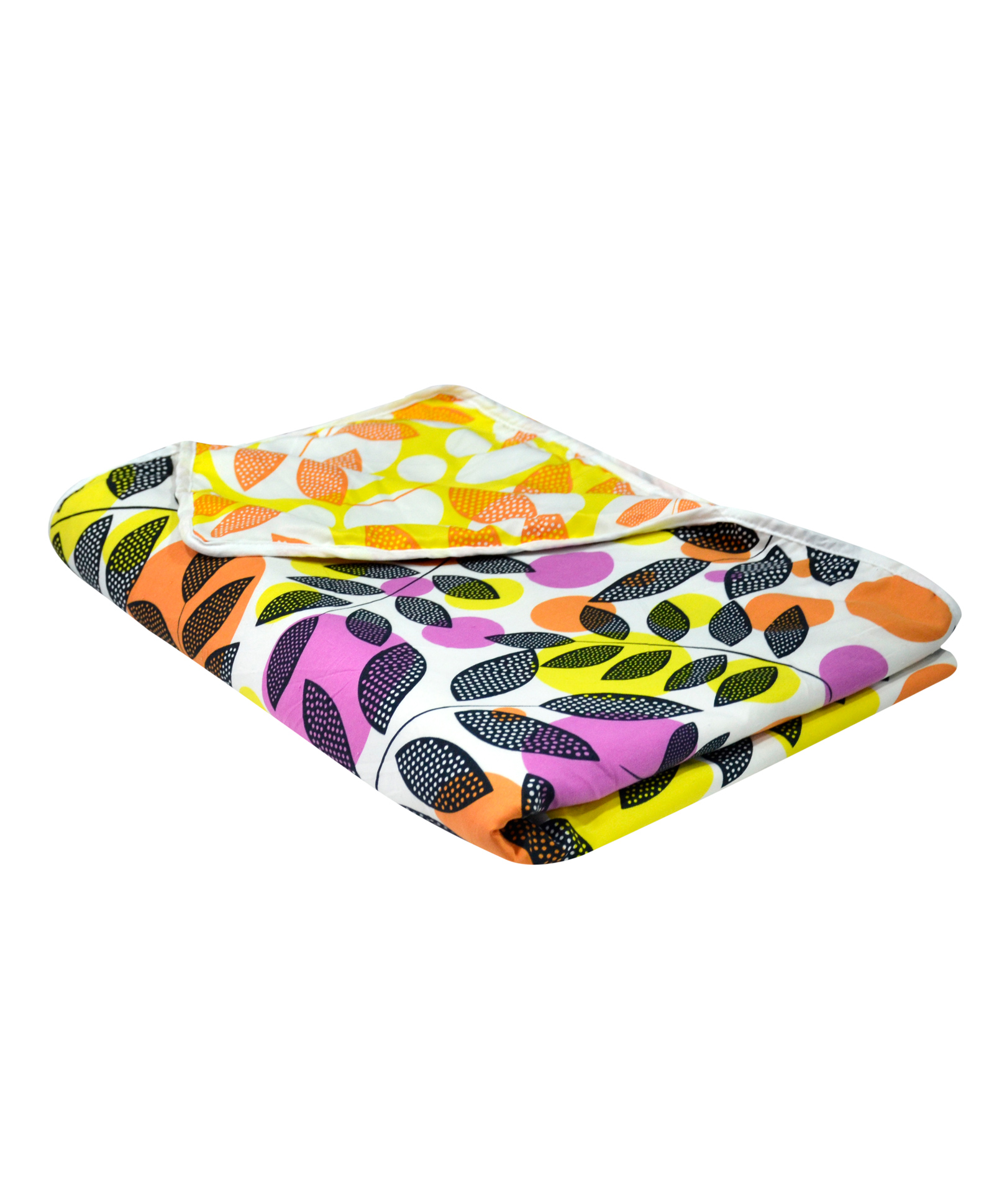 Divine Casa Microfiber 120 GSM Reversible Floral Printed Single Bed AC Dohar - Multicolor-picture-22