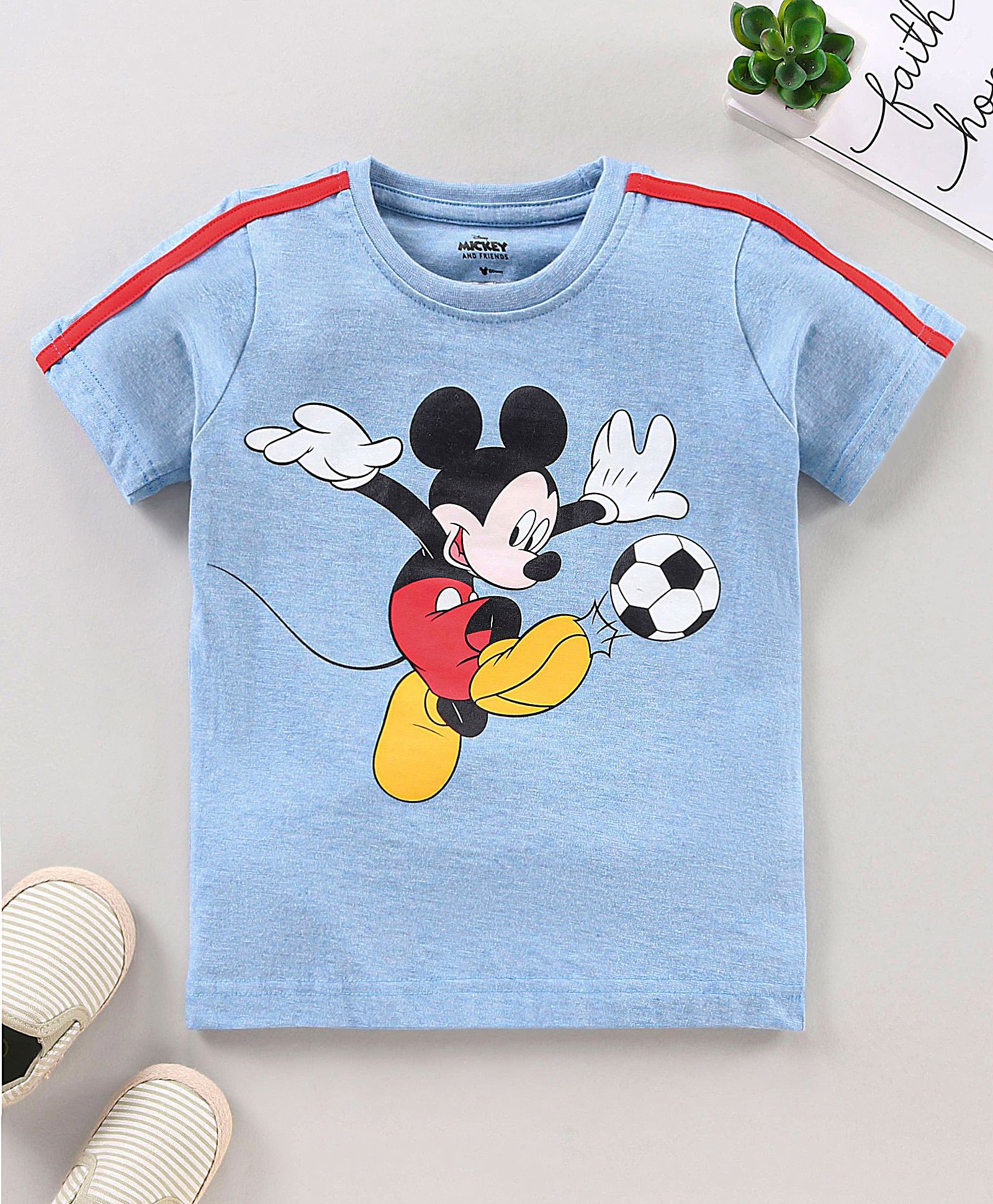 Buy Babyhug Half Sleeves T-Shirt Mickey 