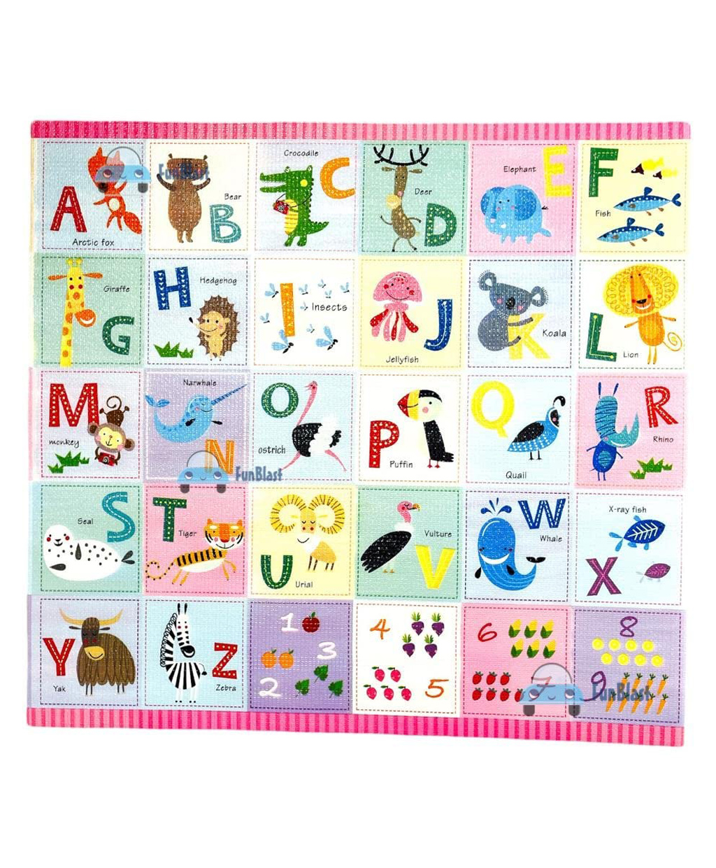 FunBlast Alphabet Wall Stickers - Multicolor-image-12