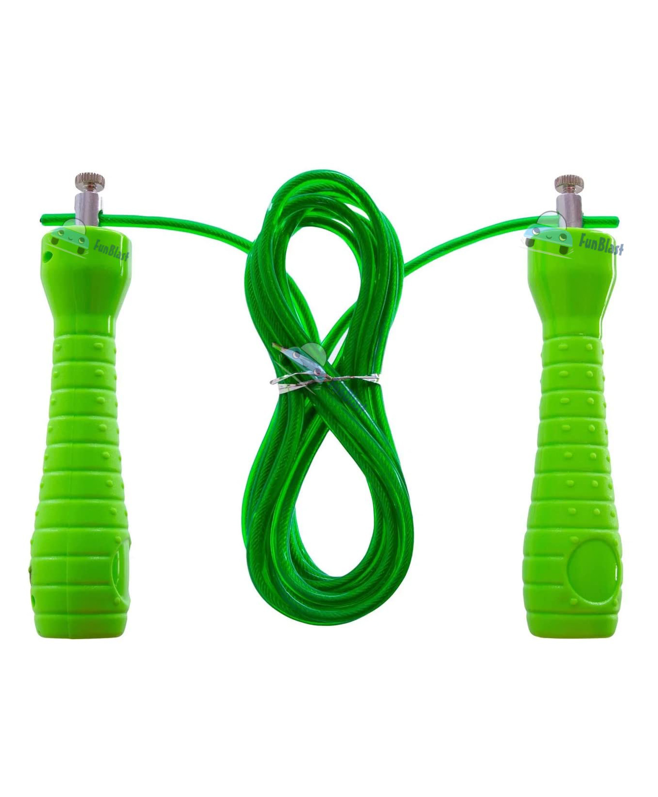 FunBlast Adjustable Length Skipping Rope - Green-picture-13