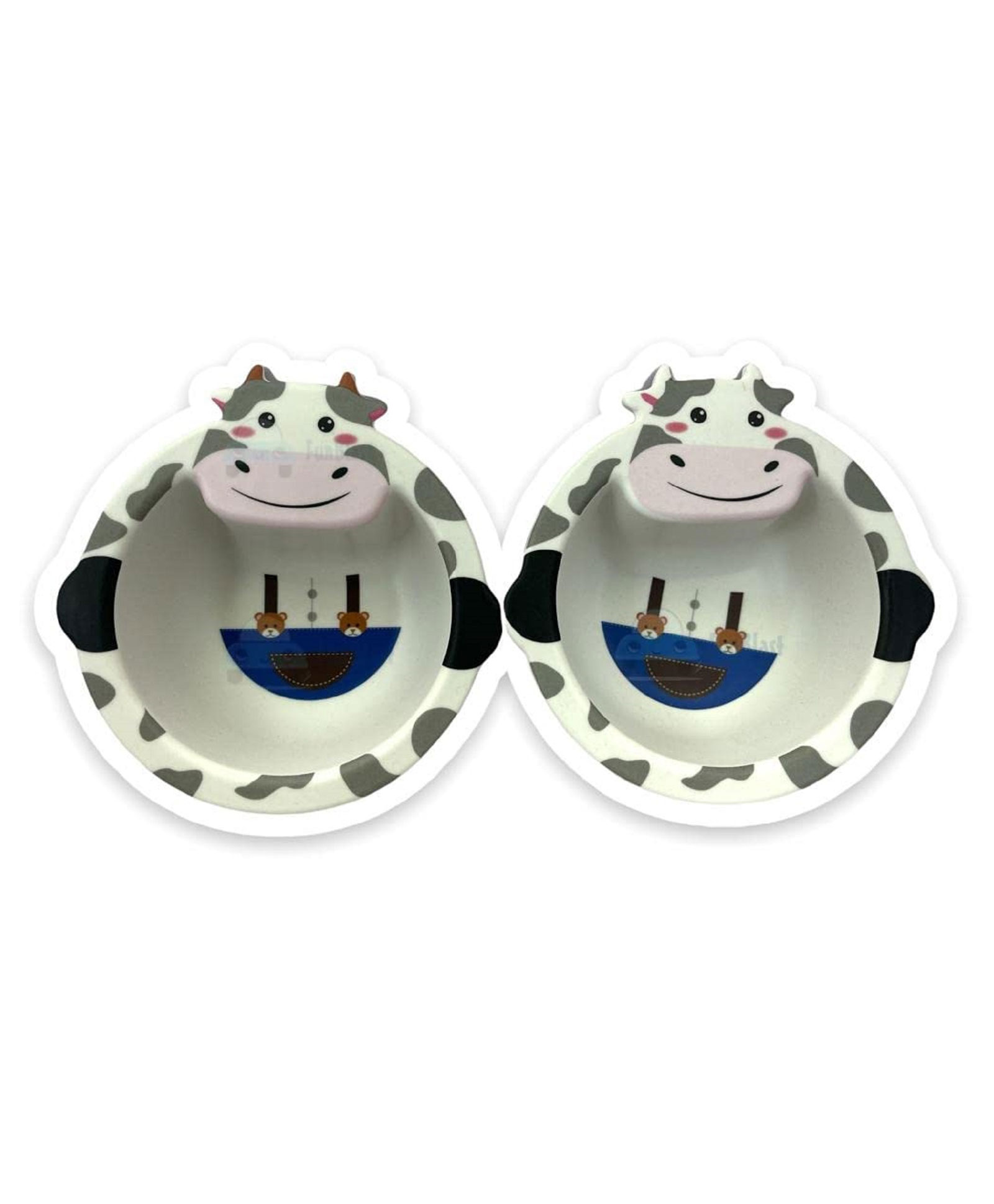FunBlast Bamboo Fibre Feeding Bowl Animal Print - (Pack of 2 Pcs) (Multicolor)-image-37