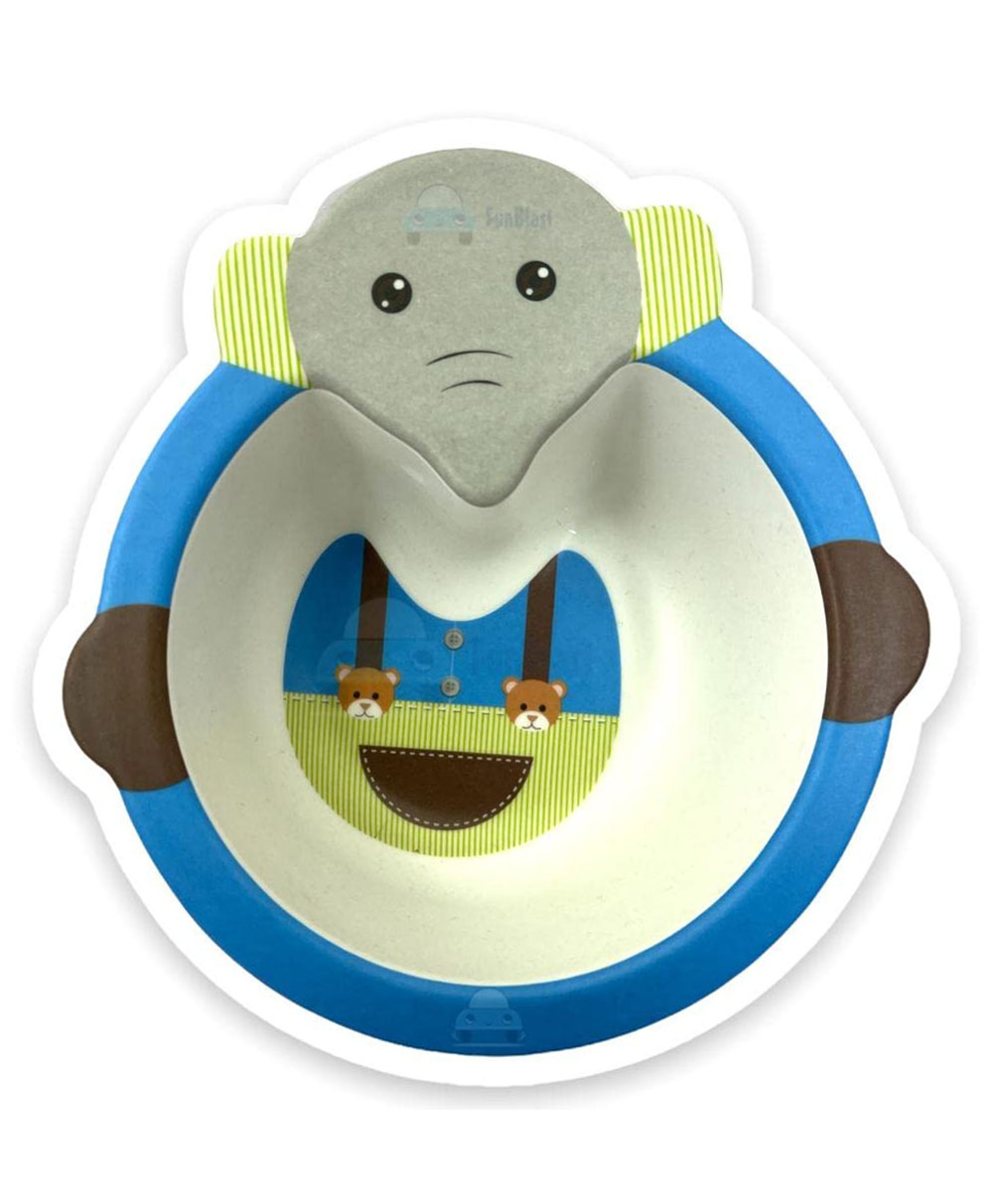 FunBlast Bamboo Fibre Feeding Bowl Animal Print - (Pack of 1 Pcs) -(Multicolor)-image-36