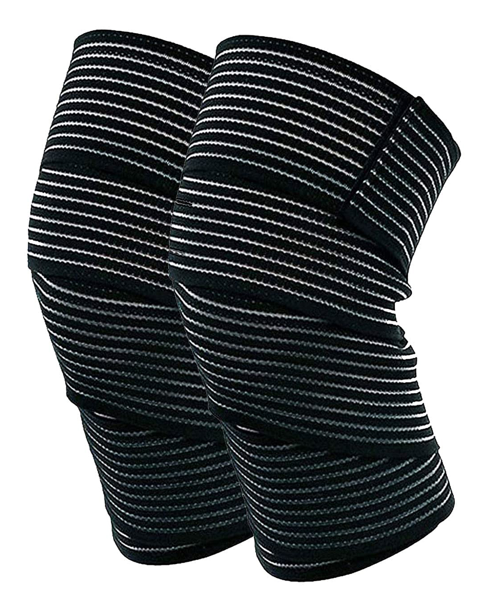 Strauss Elastic Knee Compression Bandage Wraps - Black-picture-13