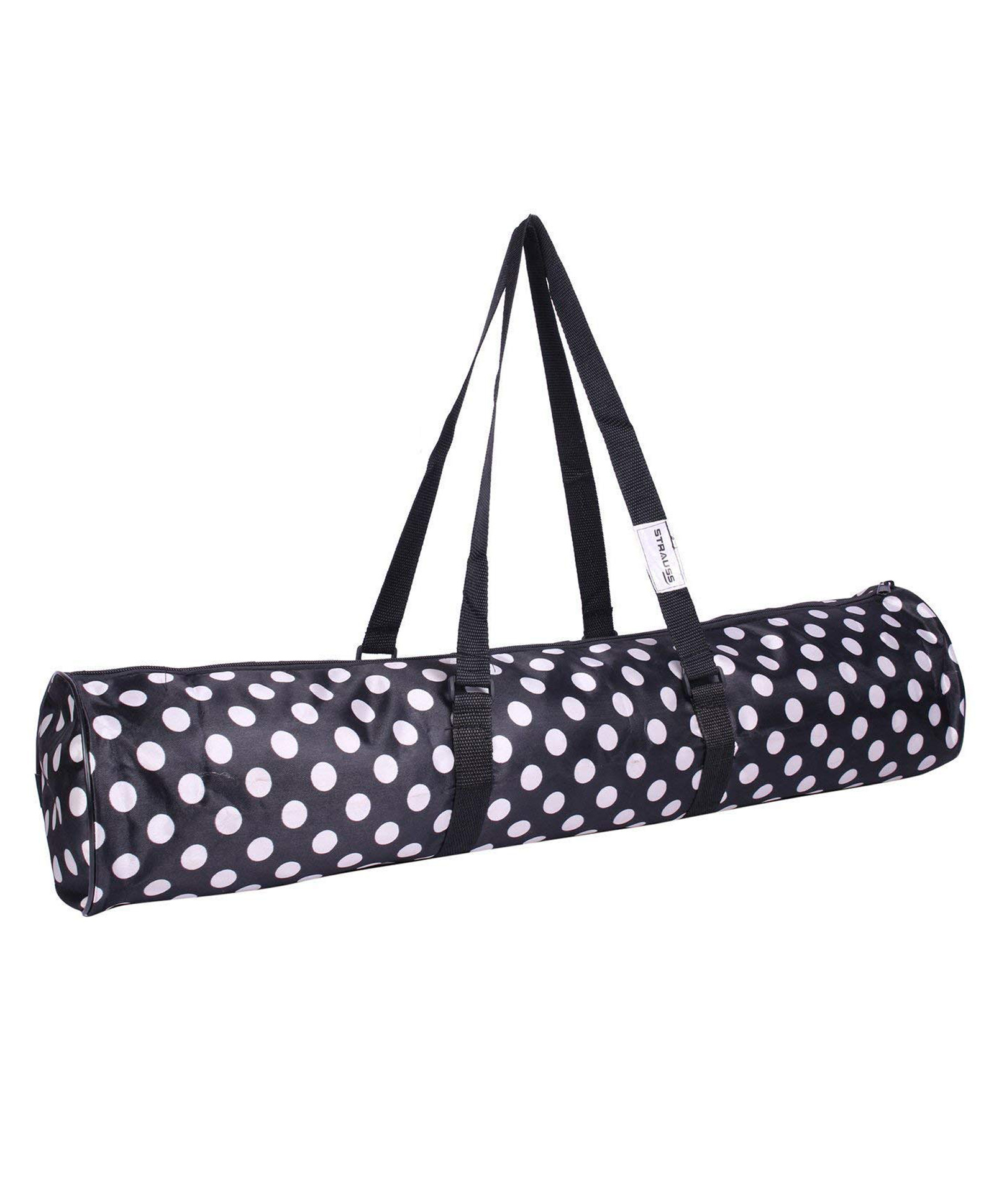 Strauss Polka Dot Yoga Mat Bag - Black-picture-13