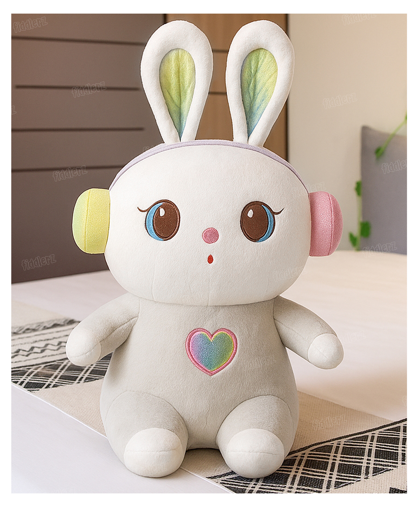 Fiddlerz Elephant Crown Soft Toy Multicolour - Height 45 cm-image-6