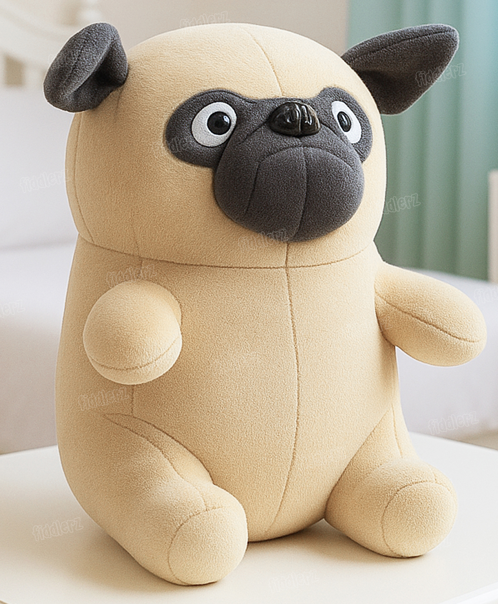 Fiddlerz Cute Dog Soft Toy Multicolour - Height 30 cm-image-40