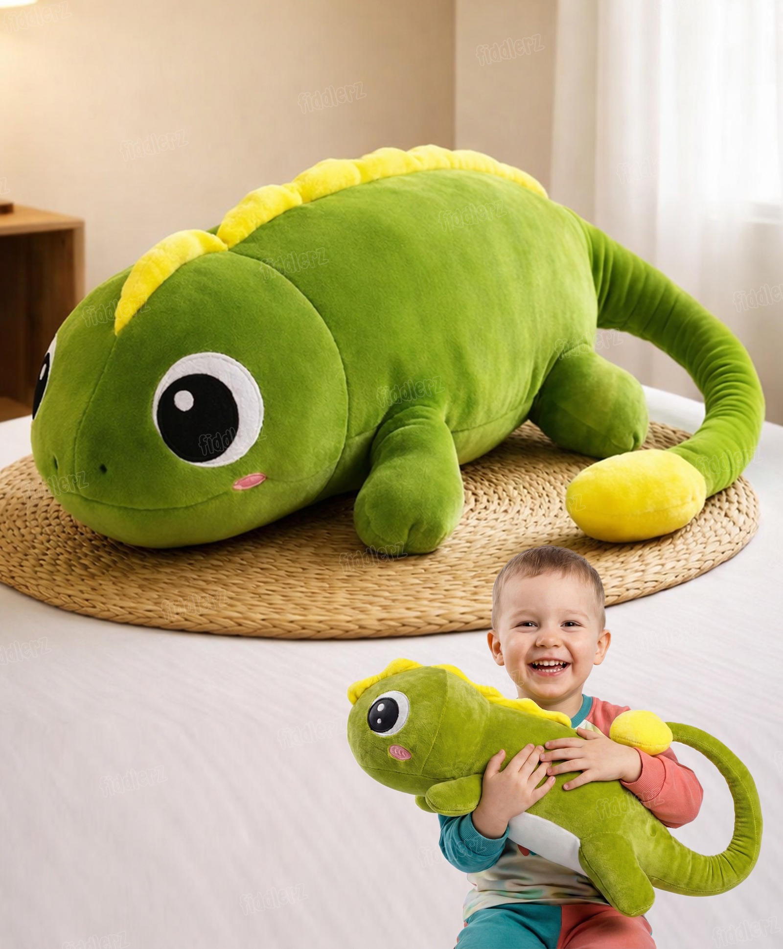 Fiddlerz Dragon Soft Toy Multicolour - Length 70 cm-image-47