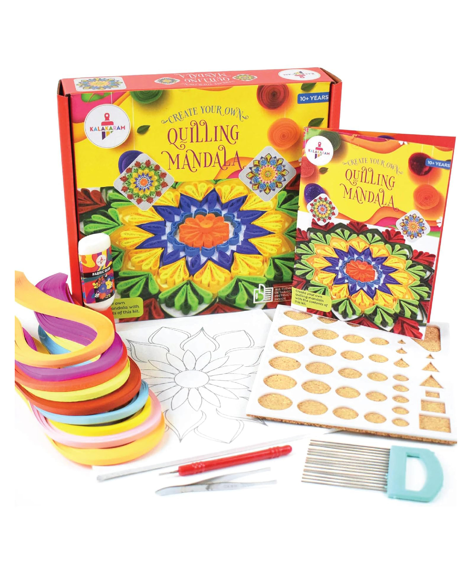 Kalakaram Quilling Mandala Kit - Multicolour-image-45