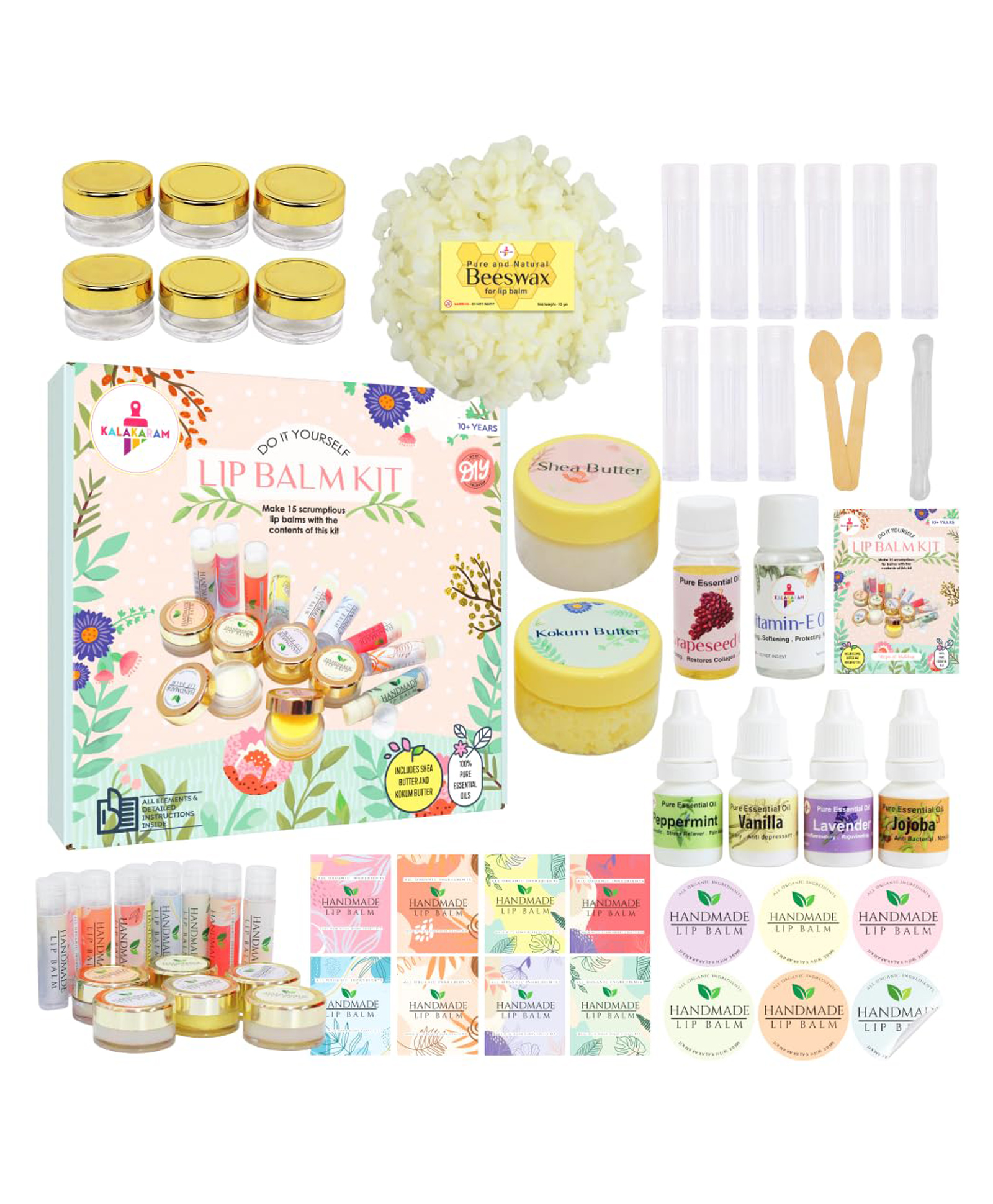 Kalakaram Lip Balm DIY Kit - Multicolor-picture-14