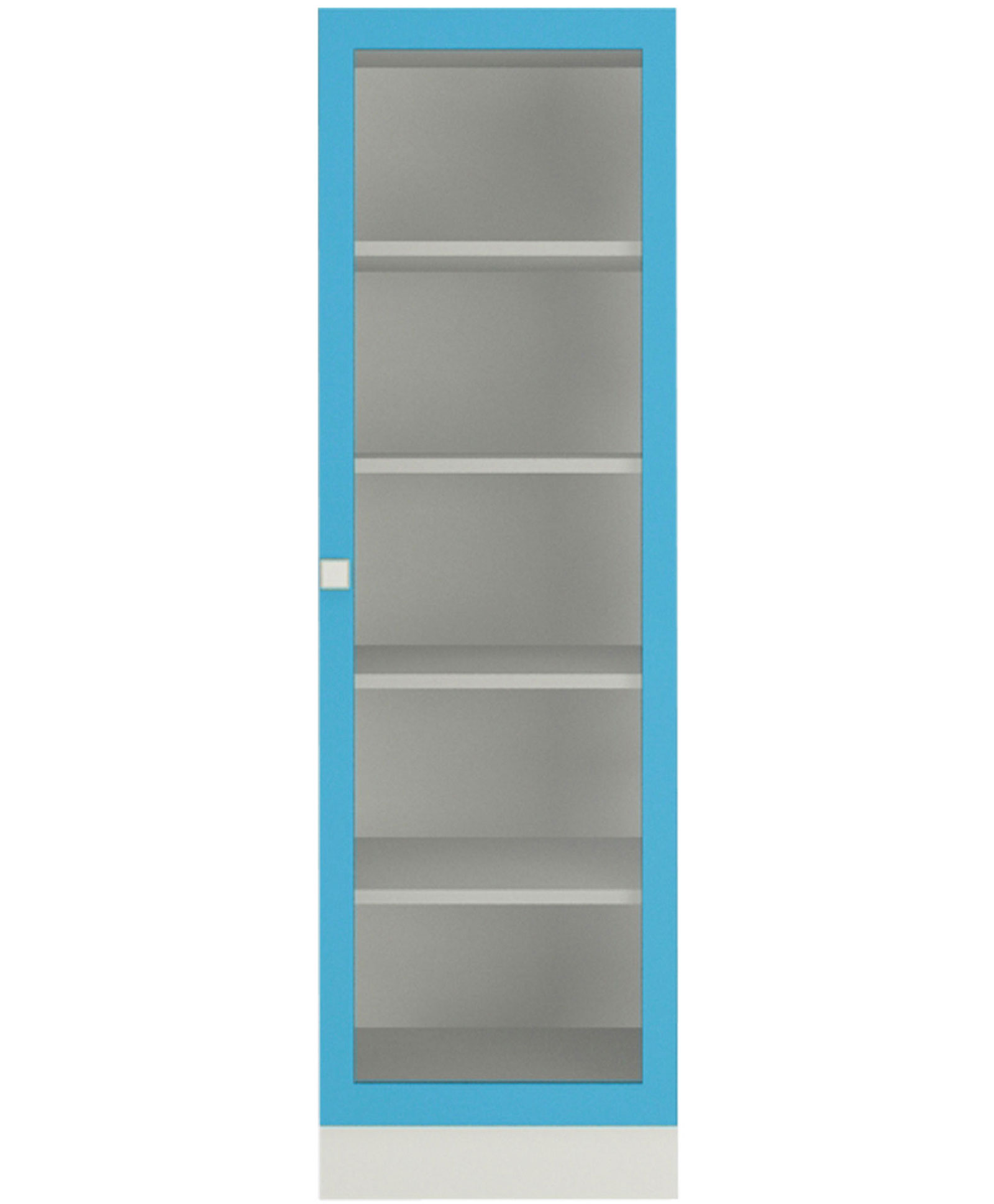Adona Celestia Kids Bookshelf Cum Storage Cabinet with Glass Door- Blue-picture-11
