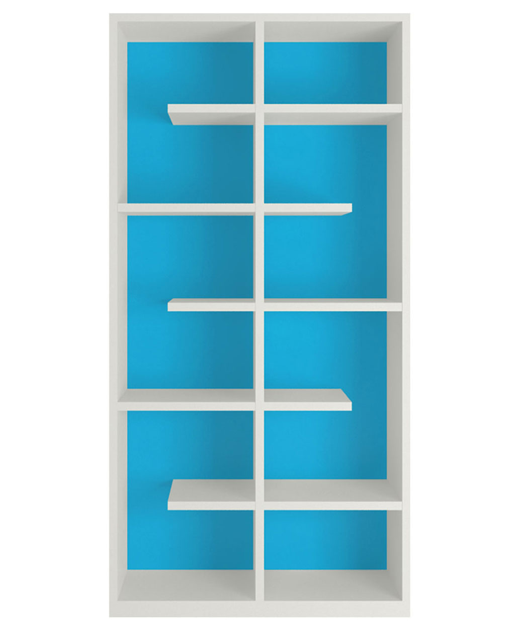 Adona Carina Bookshelf-cum-Storage Cabinet Large - Blue-image-37