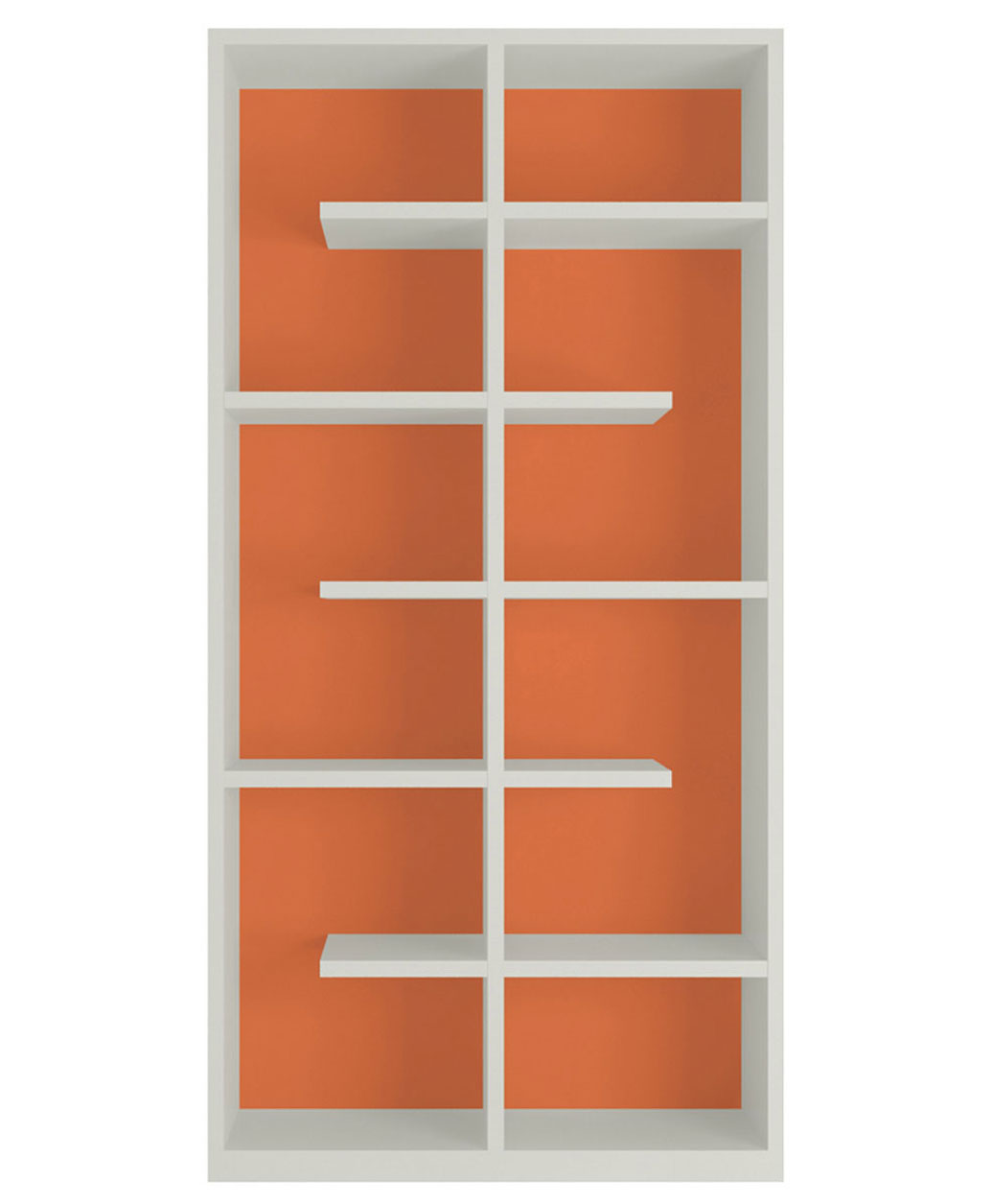 Adona Carina Bookshelf-cum-Storage Cabinet Large - Orange-image-11