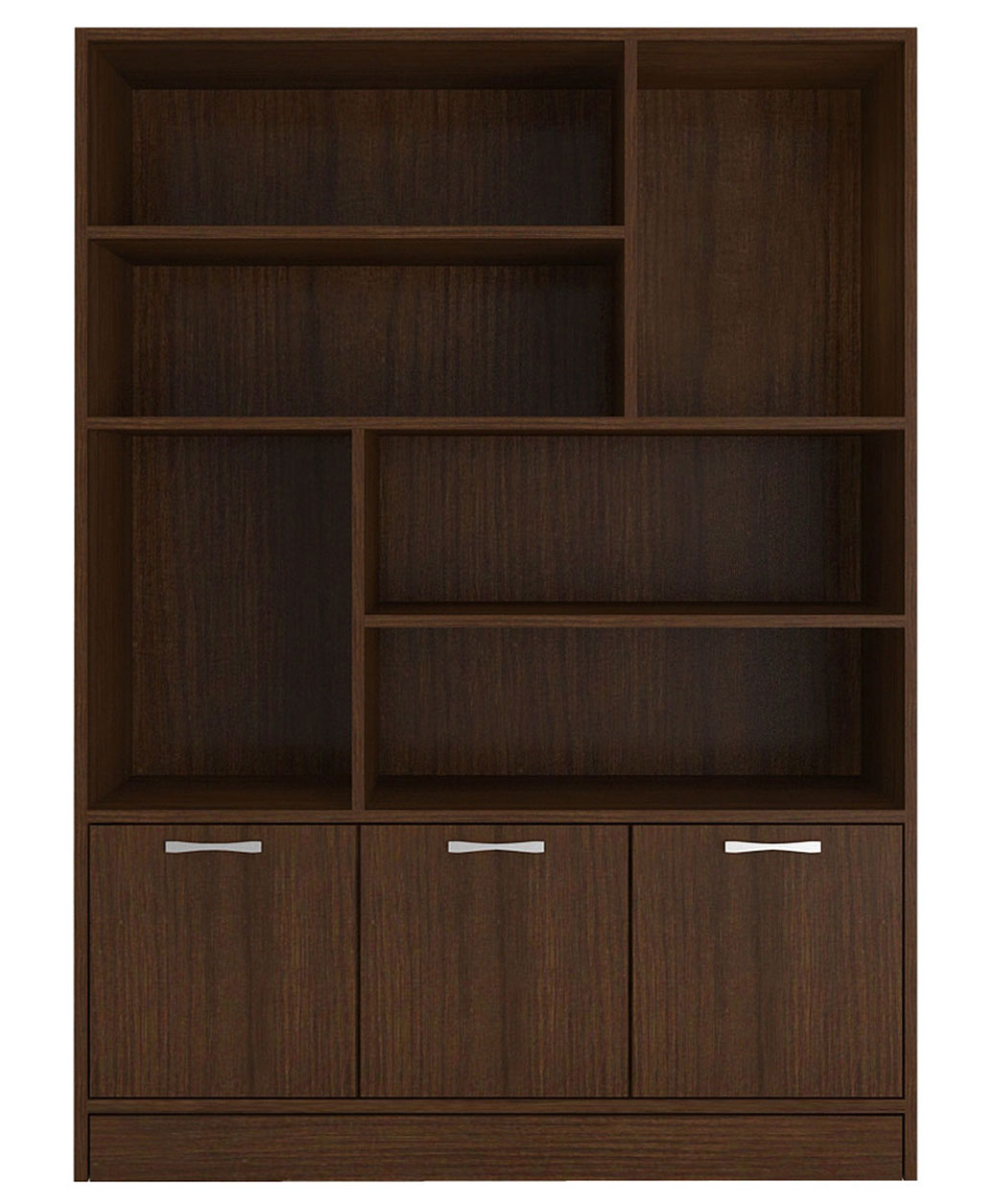 Adona Montana Large Bookshelf Cum Display Cabinet - Coffee Walnut-image-1