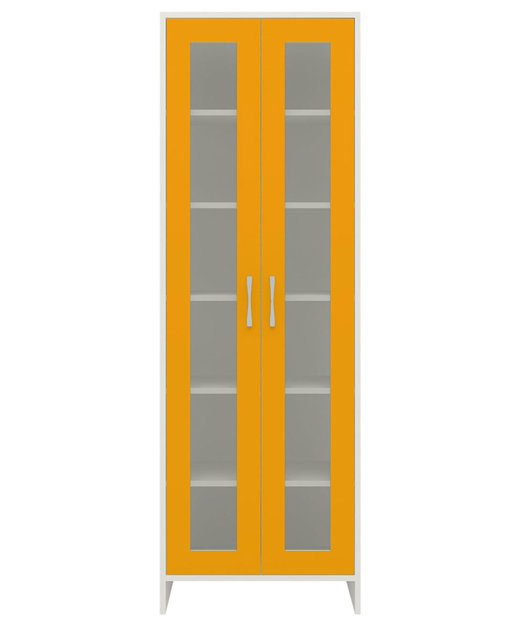 Adona Atlanta Bookshelf Cum Display Unit - Orange-image-15