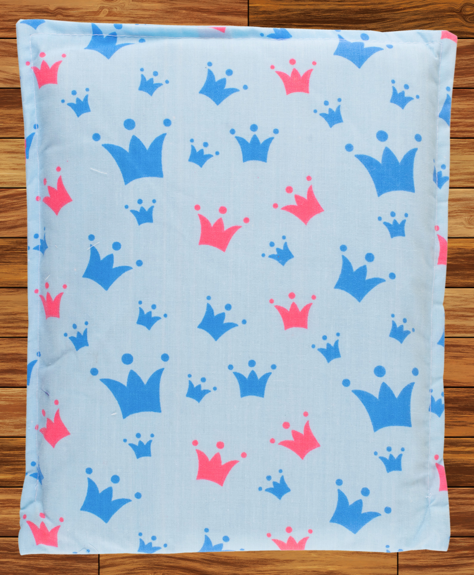 Mittenbooty Mustard Pillow Crown Print - Blue-picture-31