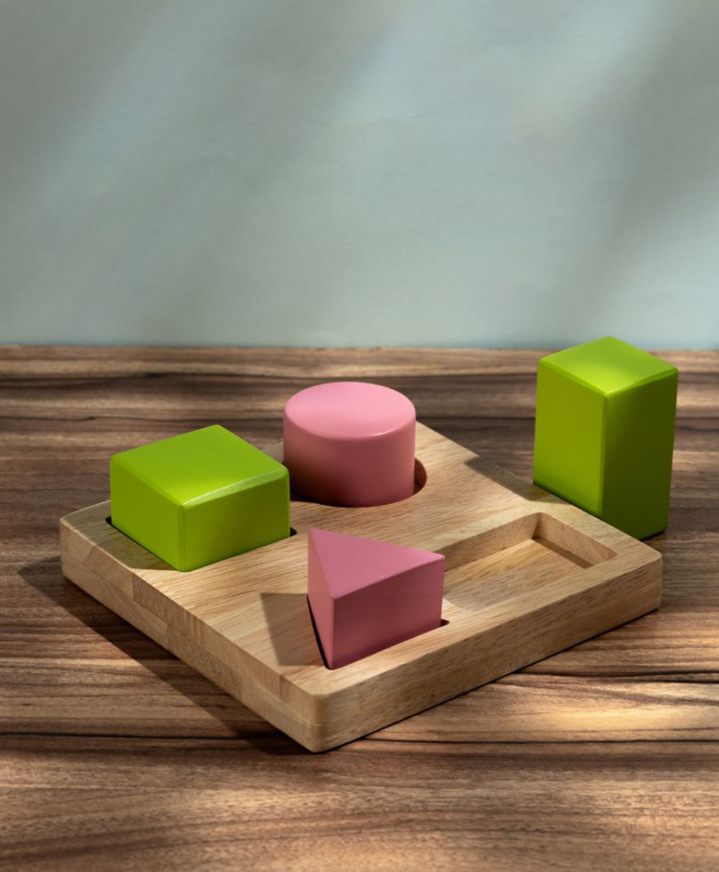 Ariro Shapes Wooden Board Puzzle Multicolour- 4 Pieces-image-36