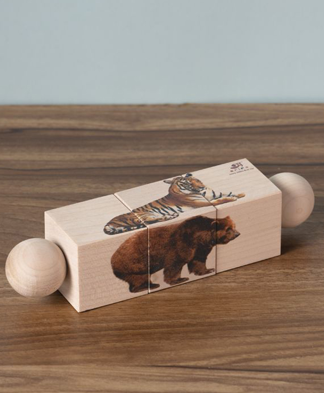 Ariro Wooden Rotating Mammals Puzzle - Multicolour-picture-9