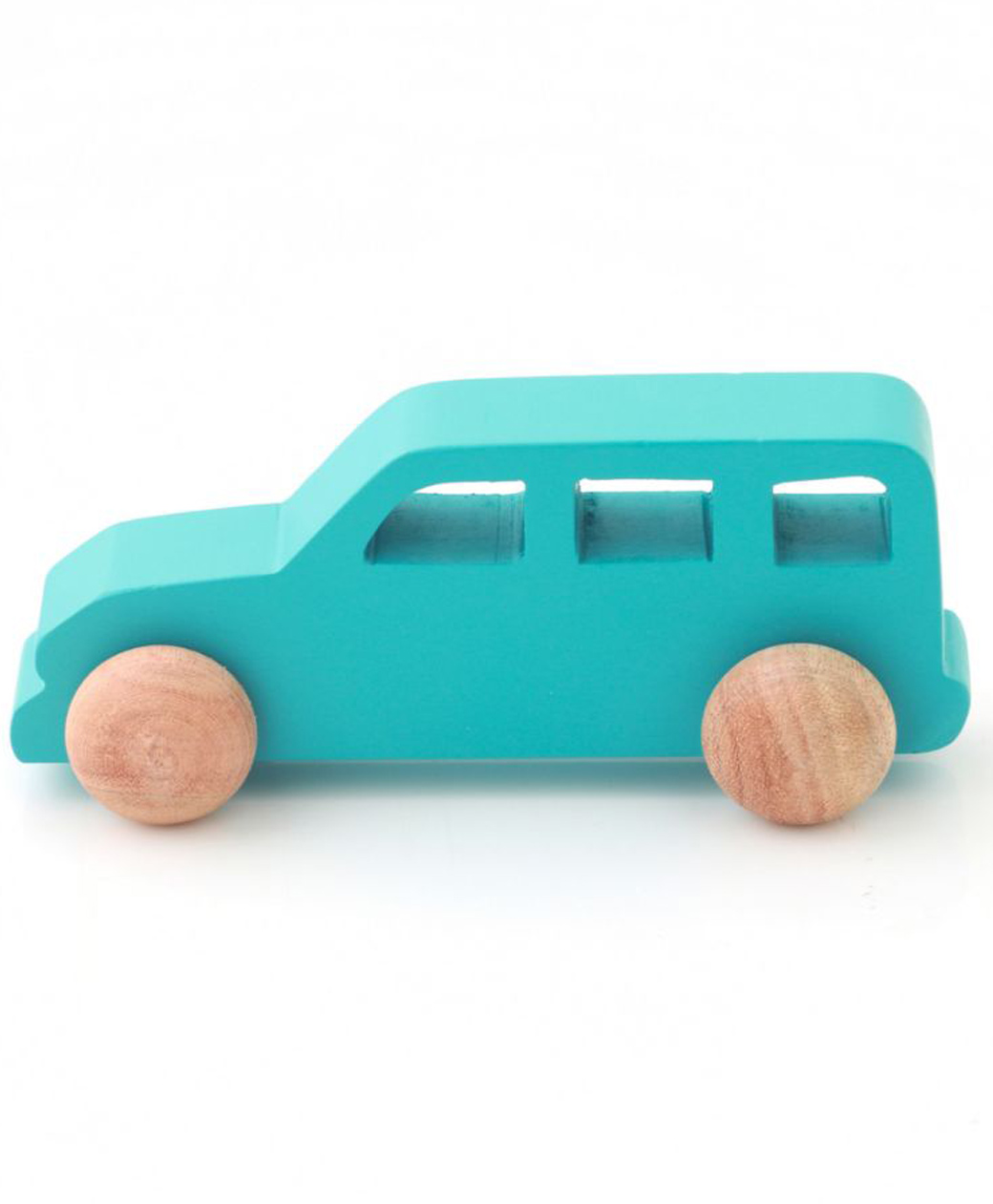 Ariro Free Wheel Ivory Wood Jeep Toy - Blue-image-44