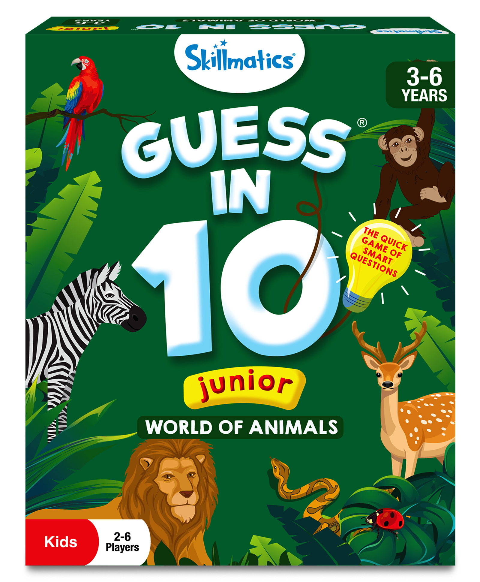 Skillmatics Kid's Card Game : Guess in 10 Junior World of Animals | Super Fun and Educational Gifts for Kids-image-34