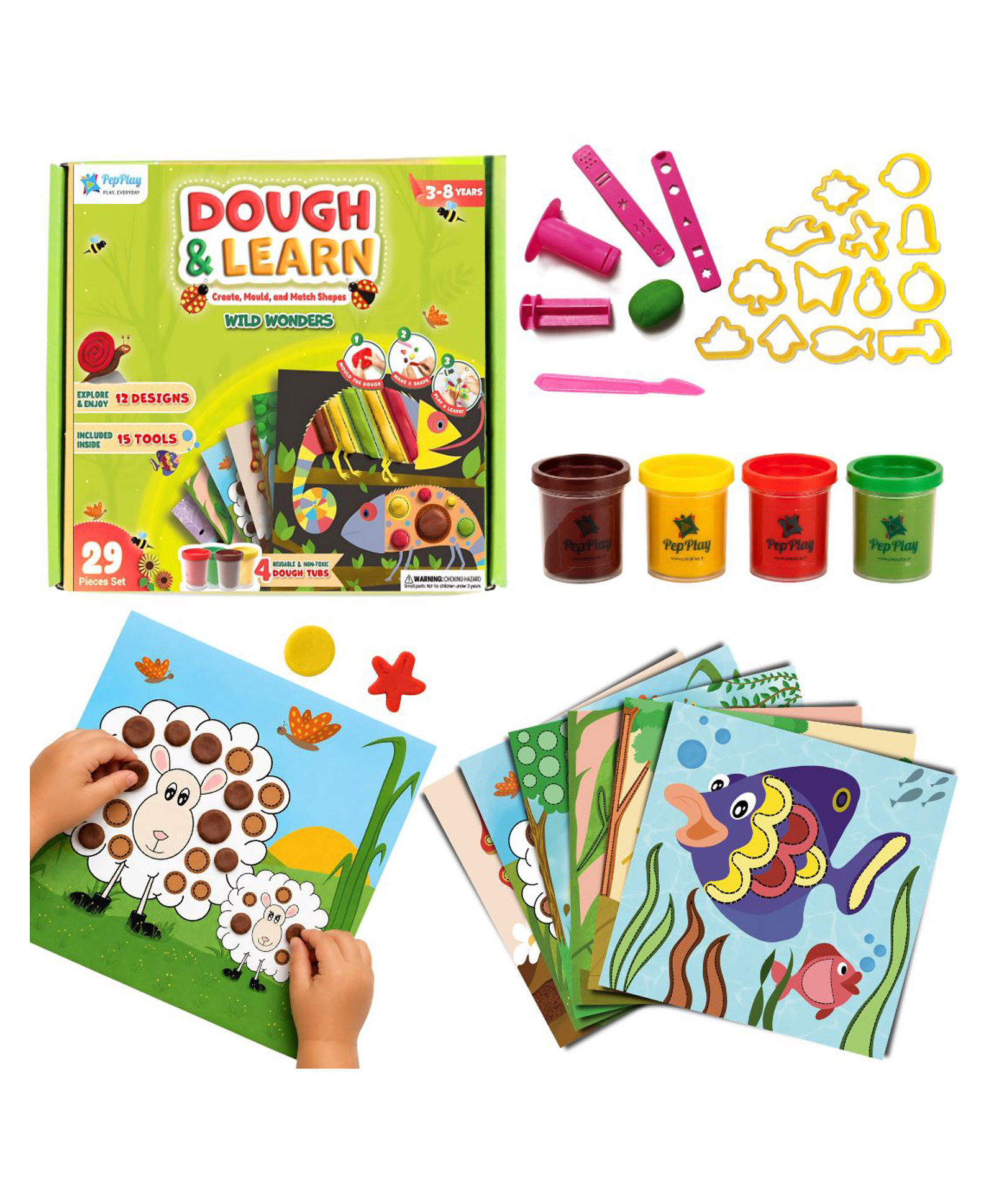 PepPlay Dough Art Kit - Multicolour-image-15
