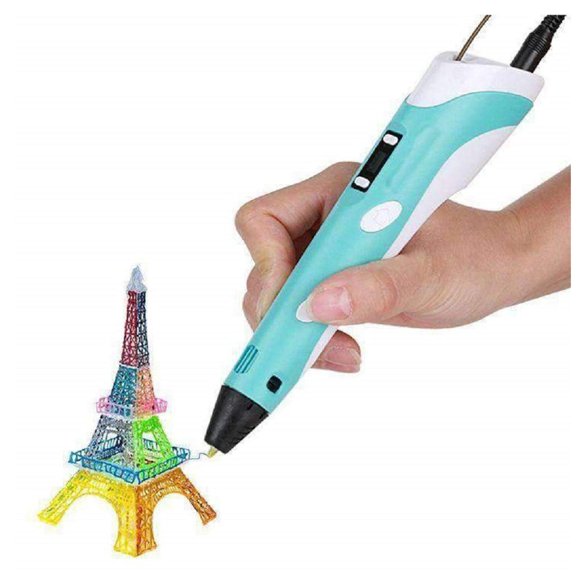 Intelligent 3d Pen With Led Display, 3d Printing Pen With Usb Charging, 30  Colors Pla Filament Refills