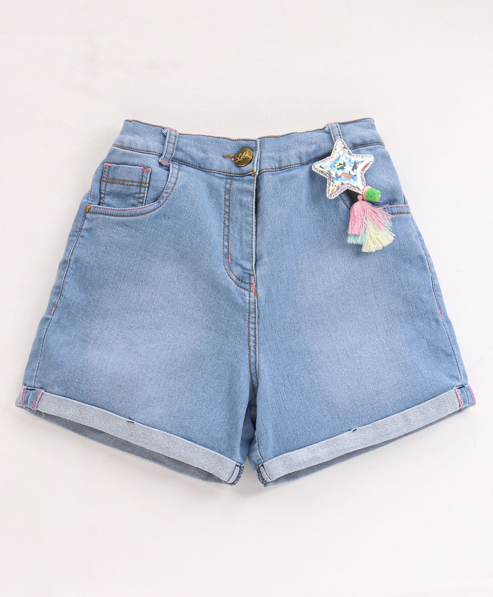 Play by Little Kangaroos Denim Shorts - Blue-picture-14