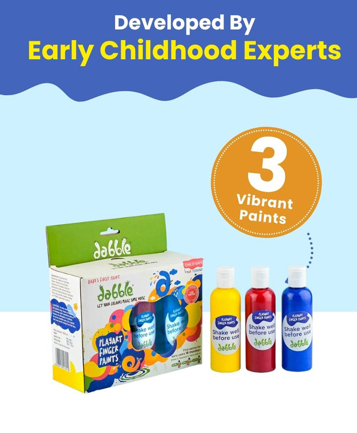 Dabble Finger Paints ( Baby's first paints)