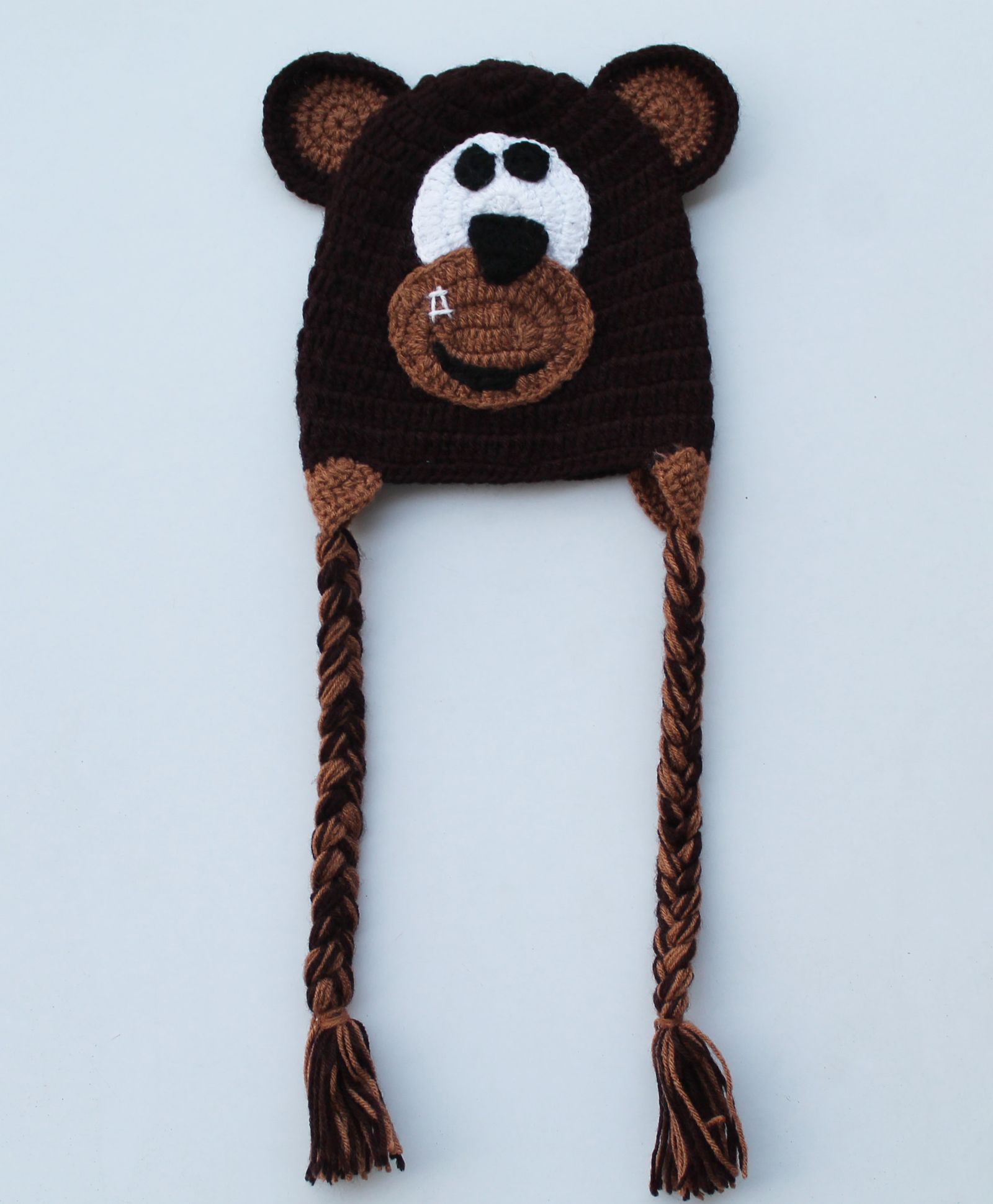 Woonie Handmade Bear Design Cap - Brown-picture-23