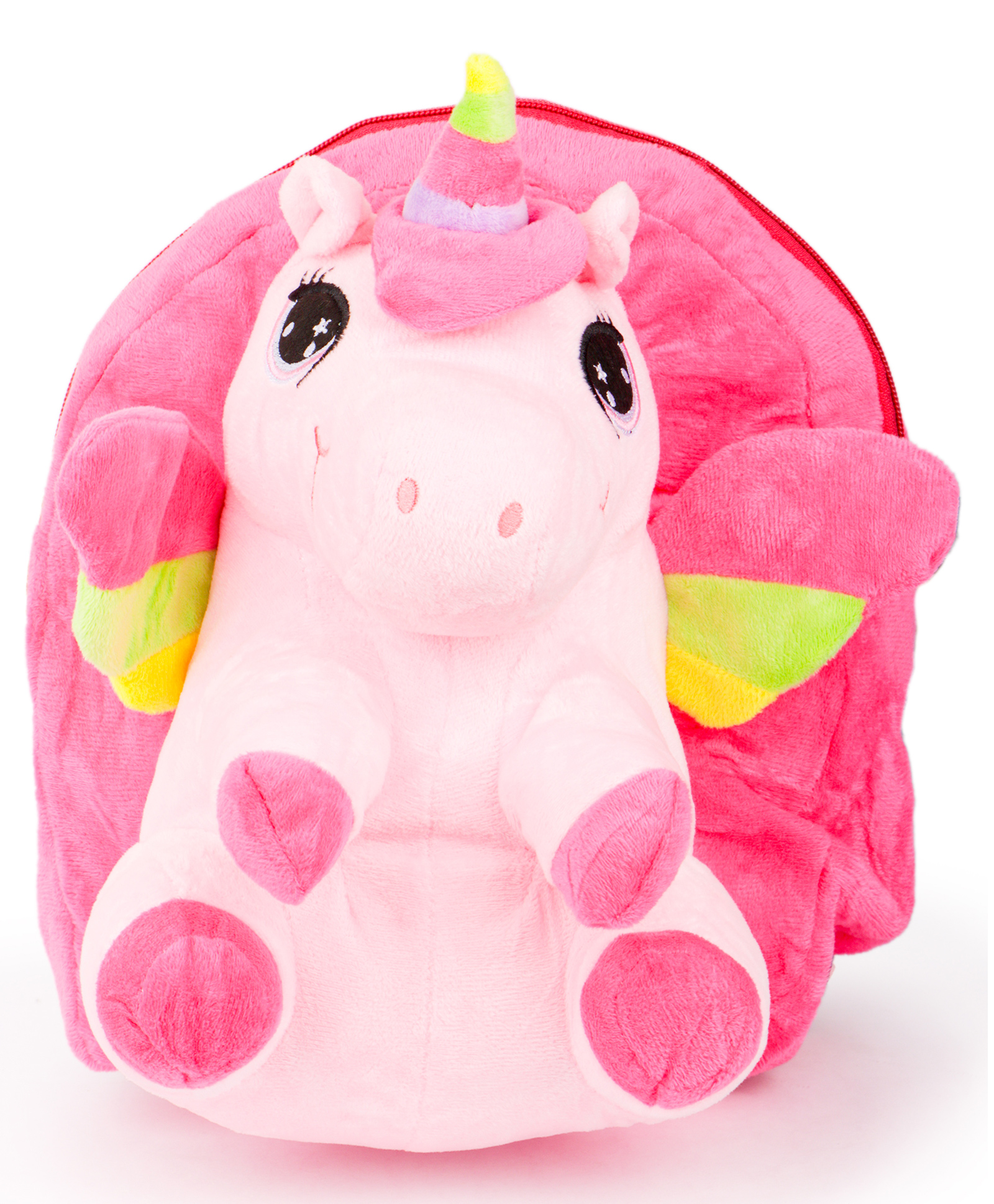Fiddlerz Unicorn Design Plush Bag Pink - 8.6 Inches-image-10