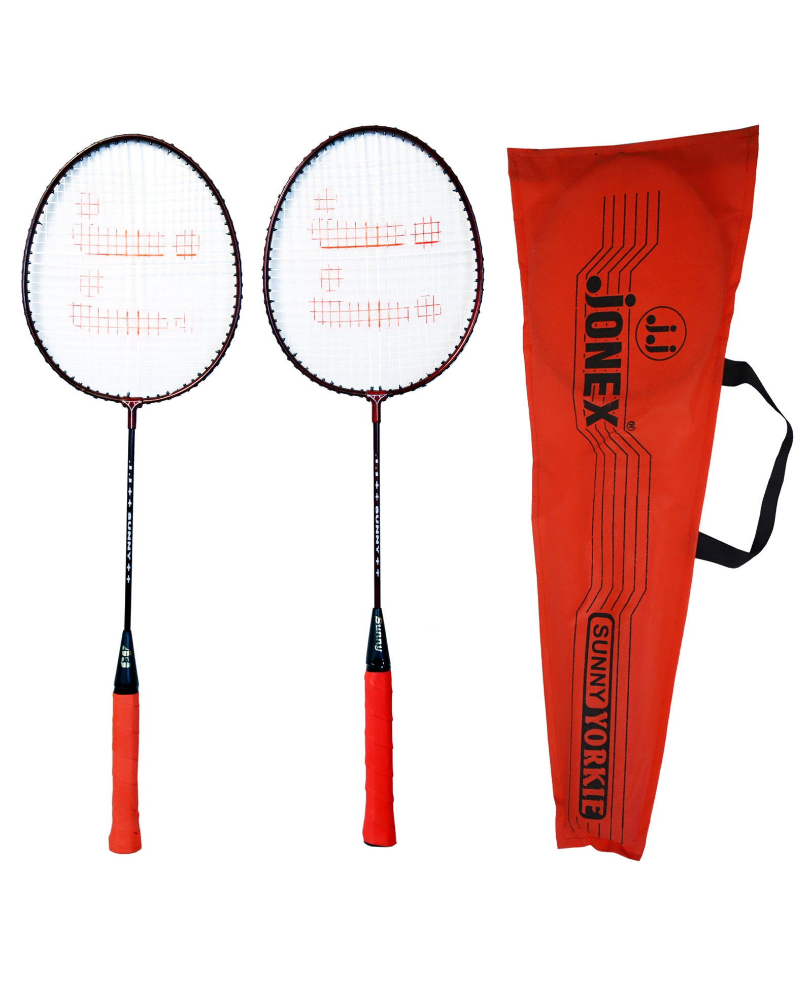 JJ Jonex Sunny Strung Badminton Rackets With Full Cover Pack of 2 - Multicolour-picture-10