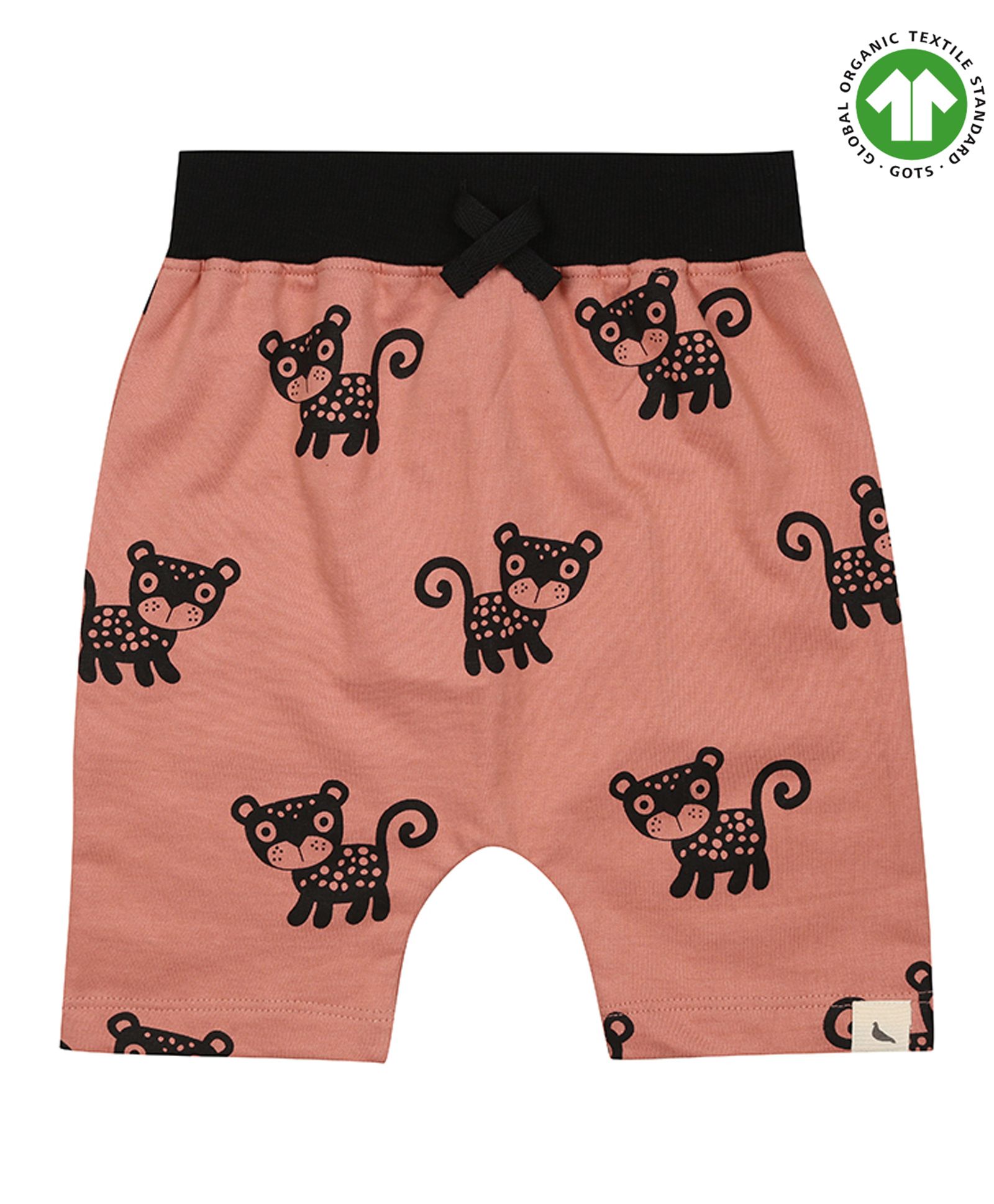 Turtledove London Organic Cotton Knee Length Shorts Animal Print - Light Brown-picture-13