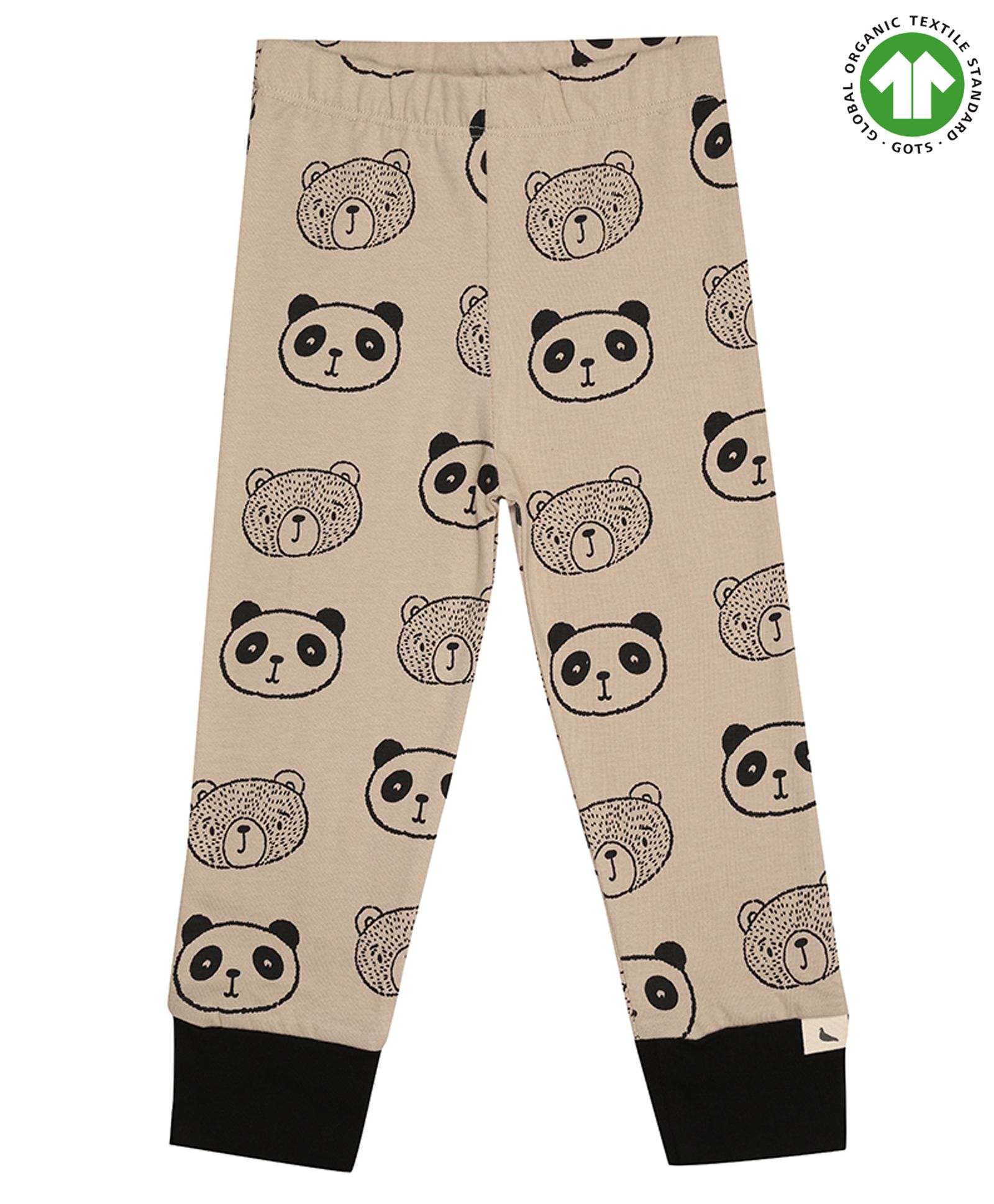 Turtledove London Organic Cotton Full Length Legging Panda Print - Pumice-picture-25