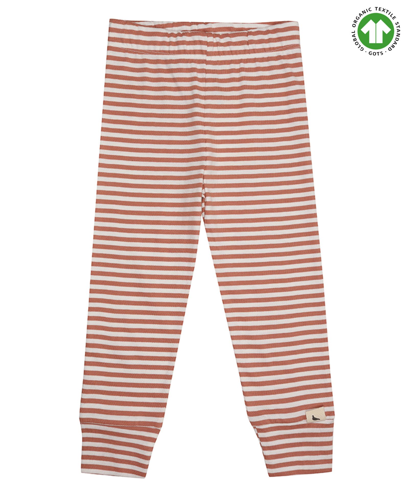 Turtledove London Organic Cotton Full Length Leggings Stripe Print - Brown-picture-13