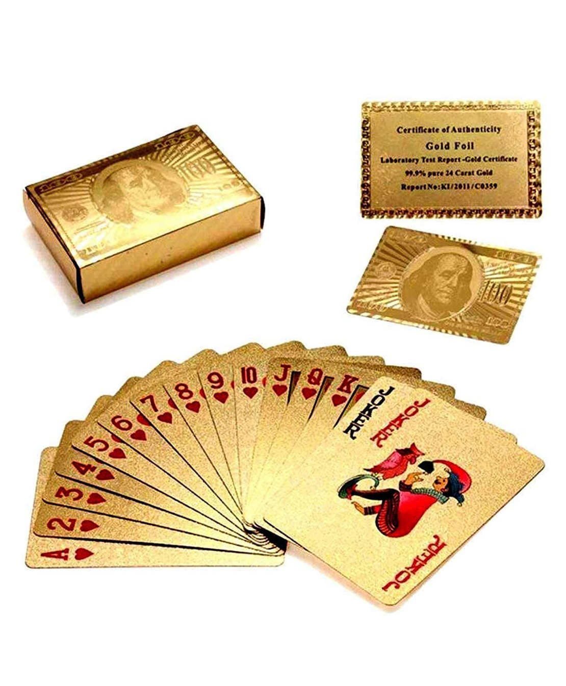 Toyshine Gold Plated Poker Playing Cards Pack of 2 - 54 cards each-picture-24