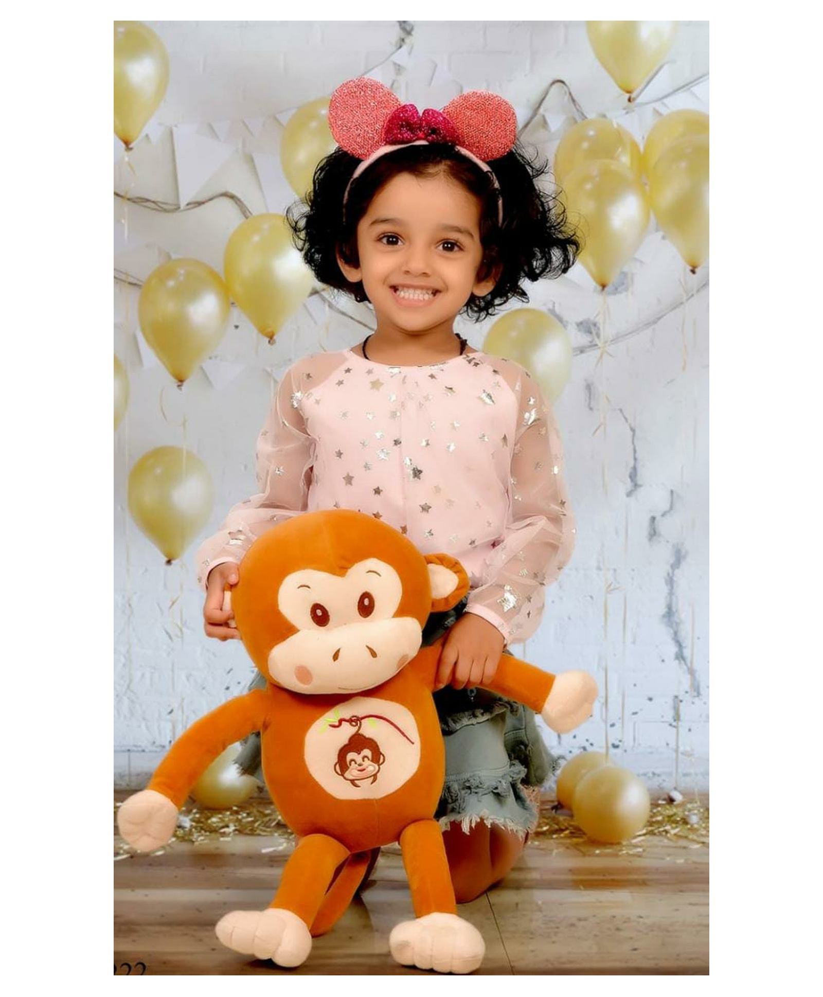 DearJoy Plush Monkey Shaped Soft Toy Cum Pillow Brown - Height 55 cm-image-38