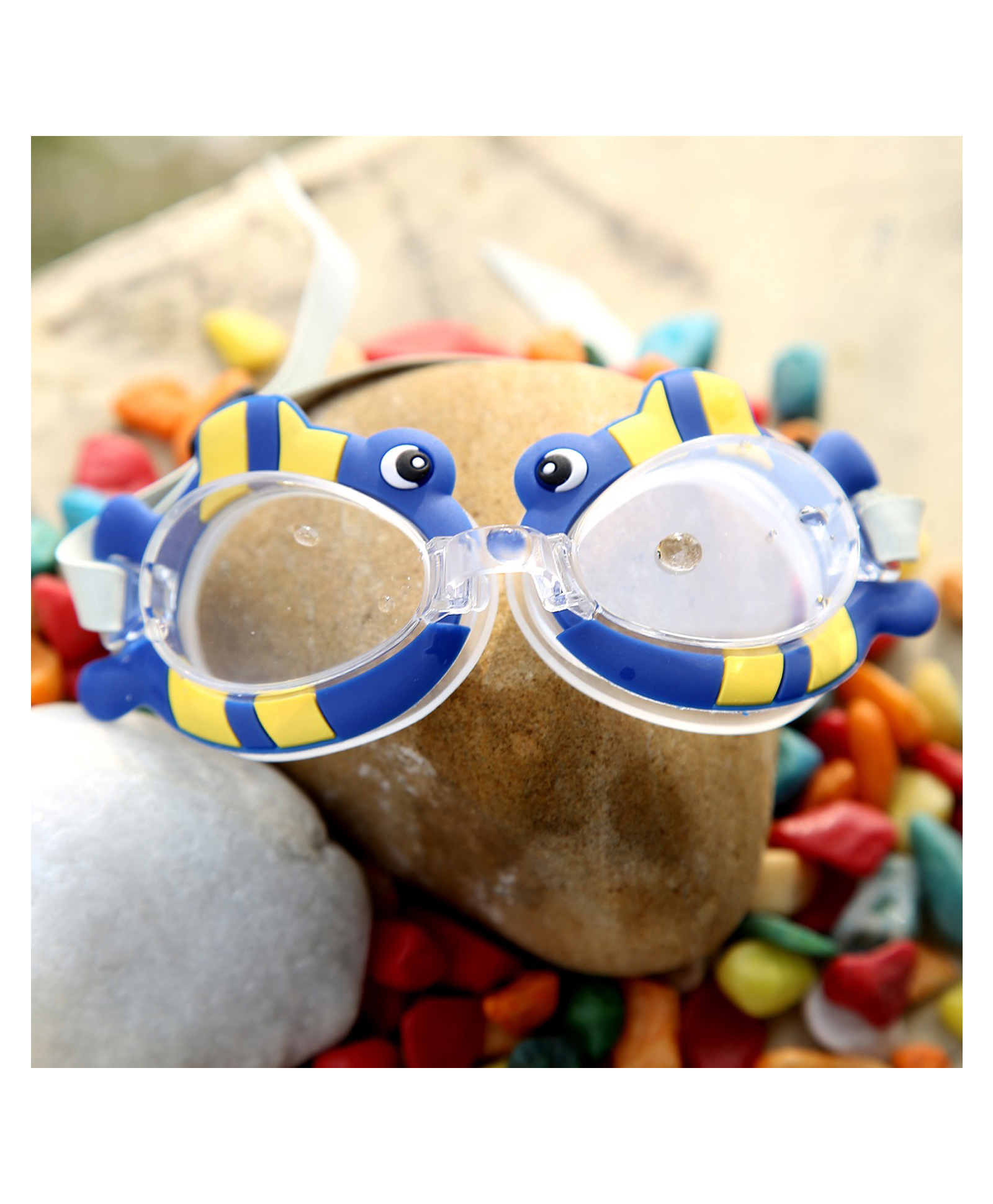 PASSION PETALS Fish Anti Fog Swimming Goggles - Blue-image-39